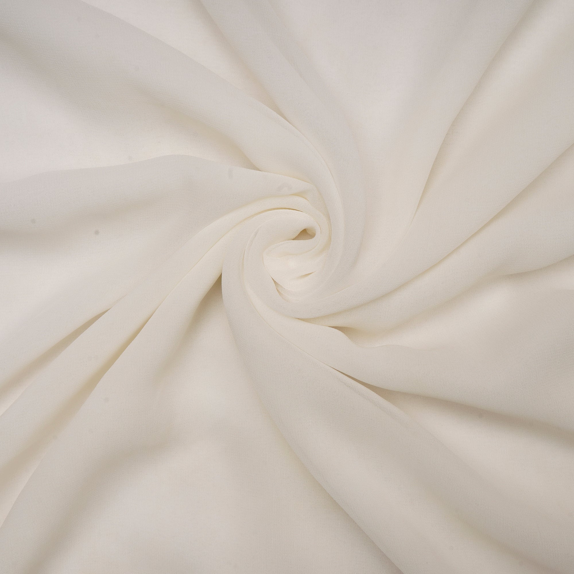 White Bemberg (Cupro) Dyeable Georgette Fabric