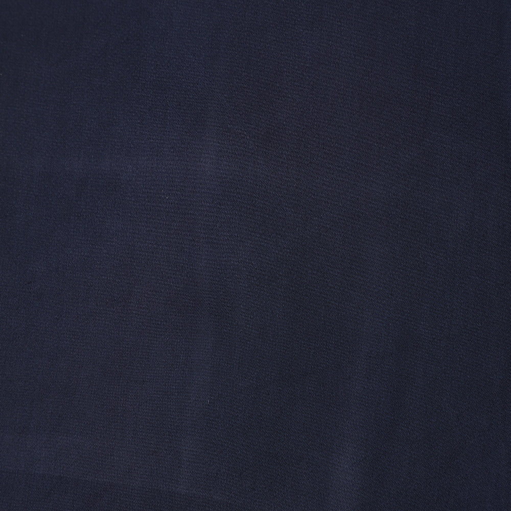 Dark Navy Blue Color Piece Dyed Satin Fabric