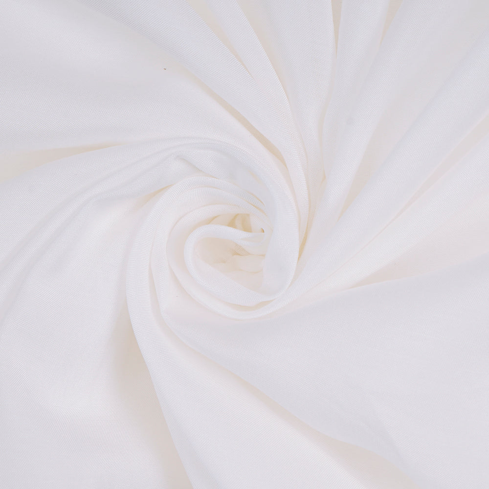 White Color Plain Bemberg Modal Fabric