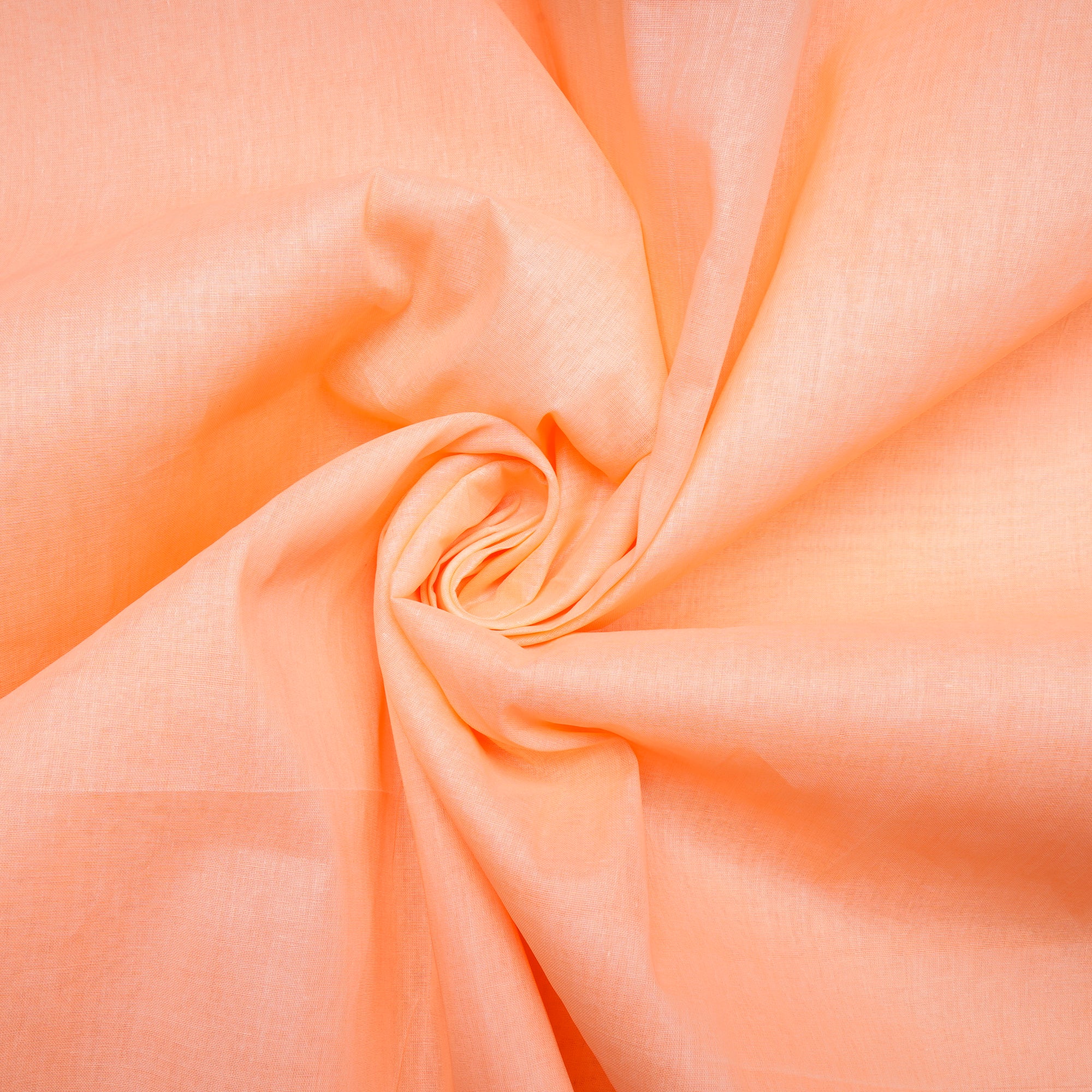 Grandis Orange Color Cotton Organdy Fabric
