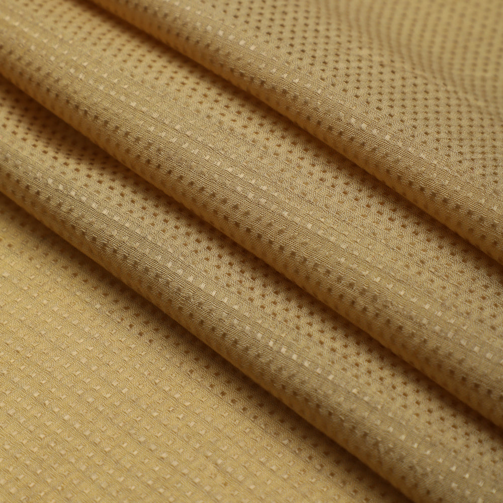 Tuscan Sun Yellow Color Piece Dyed Dobby Fabric