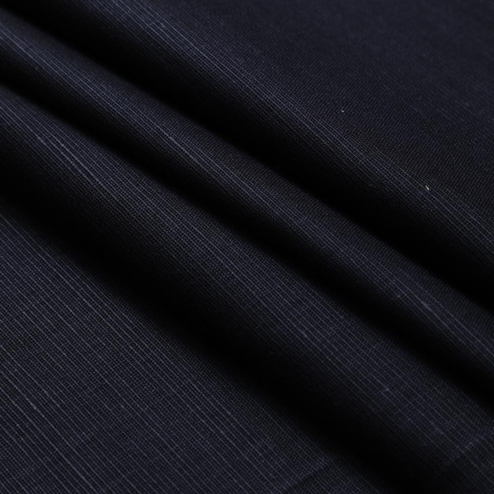 Black Color Cotton Linen Fabric