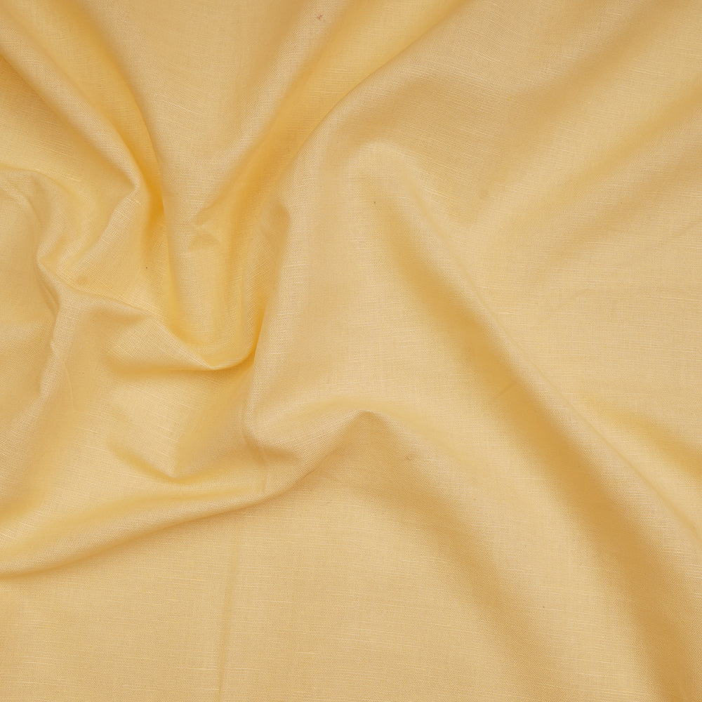 Light Yellow Color Cotton Linen Fabric