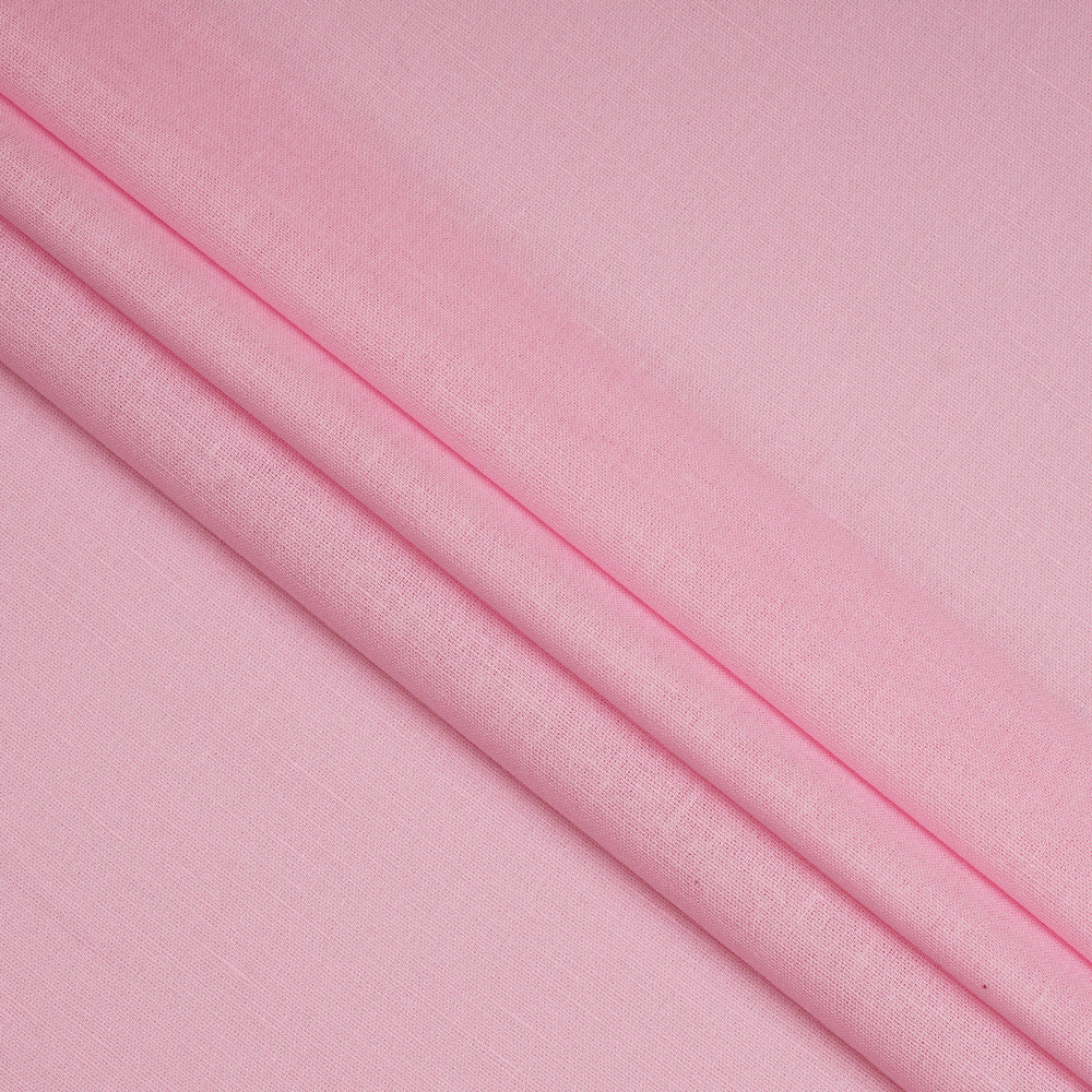 Light Pink Color Cotton Linen Fabric