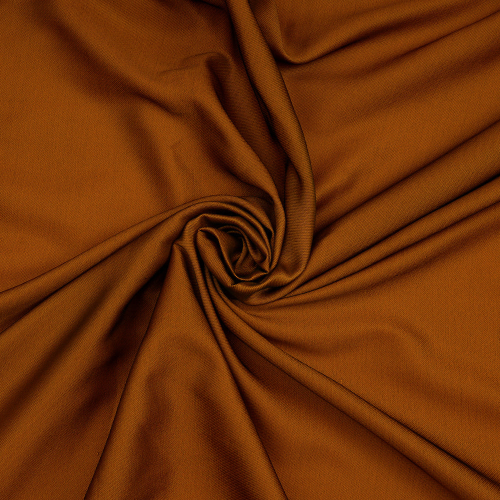 Brown-Mustard Color Polyester Jacquard Fabric