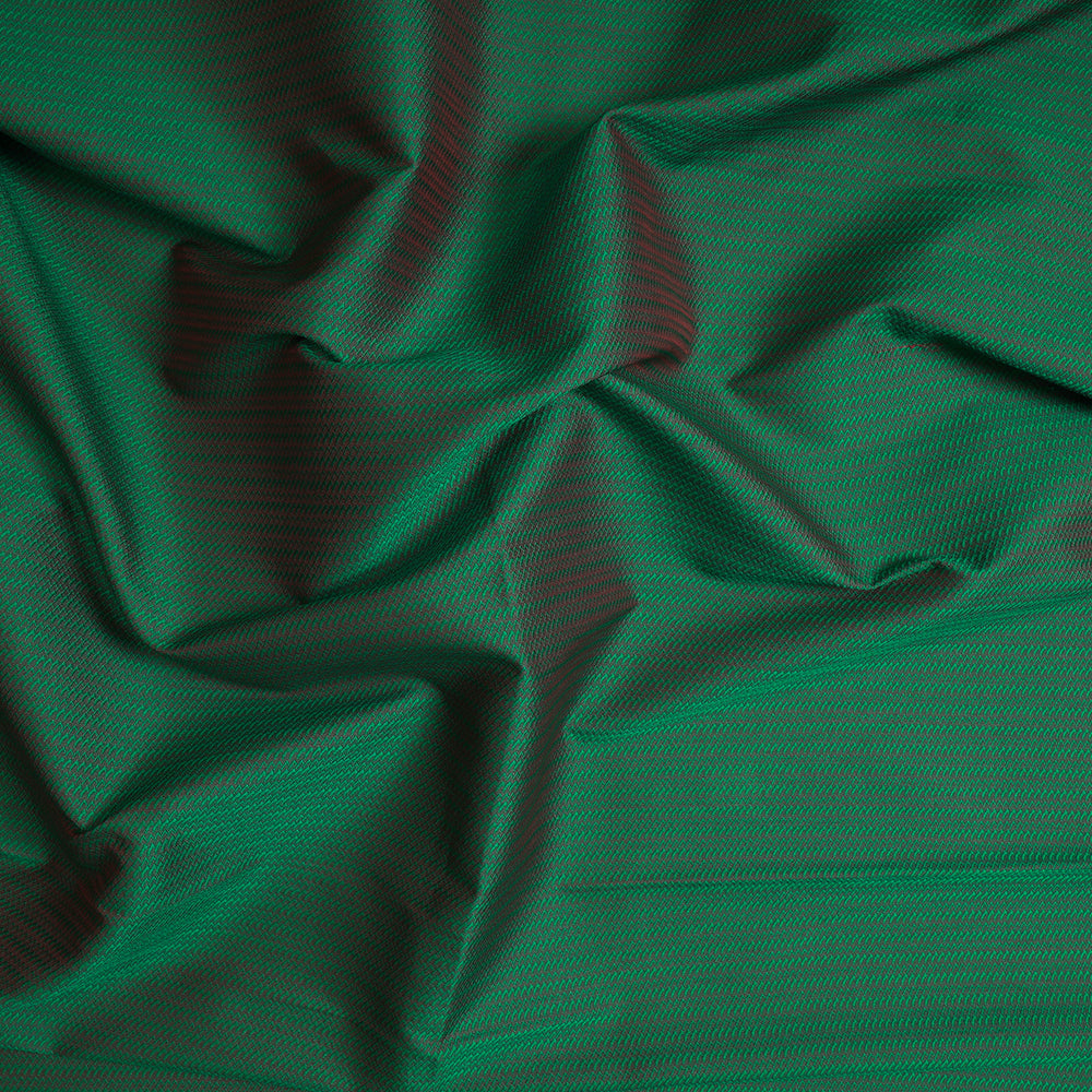 Green Color Polyester Jacquard Fabric
