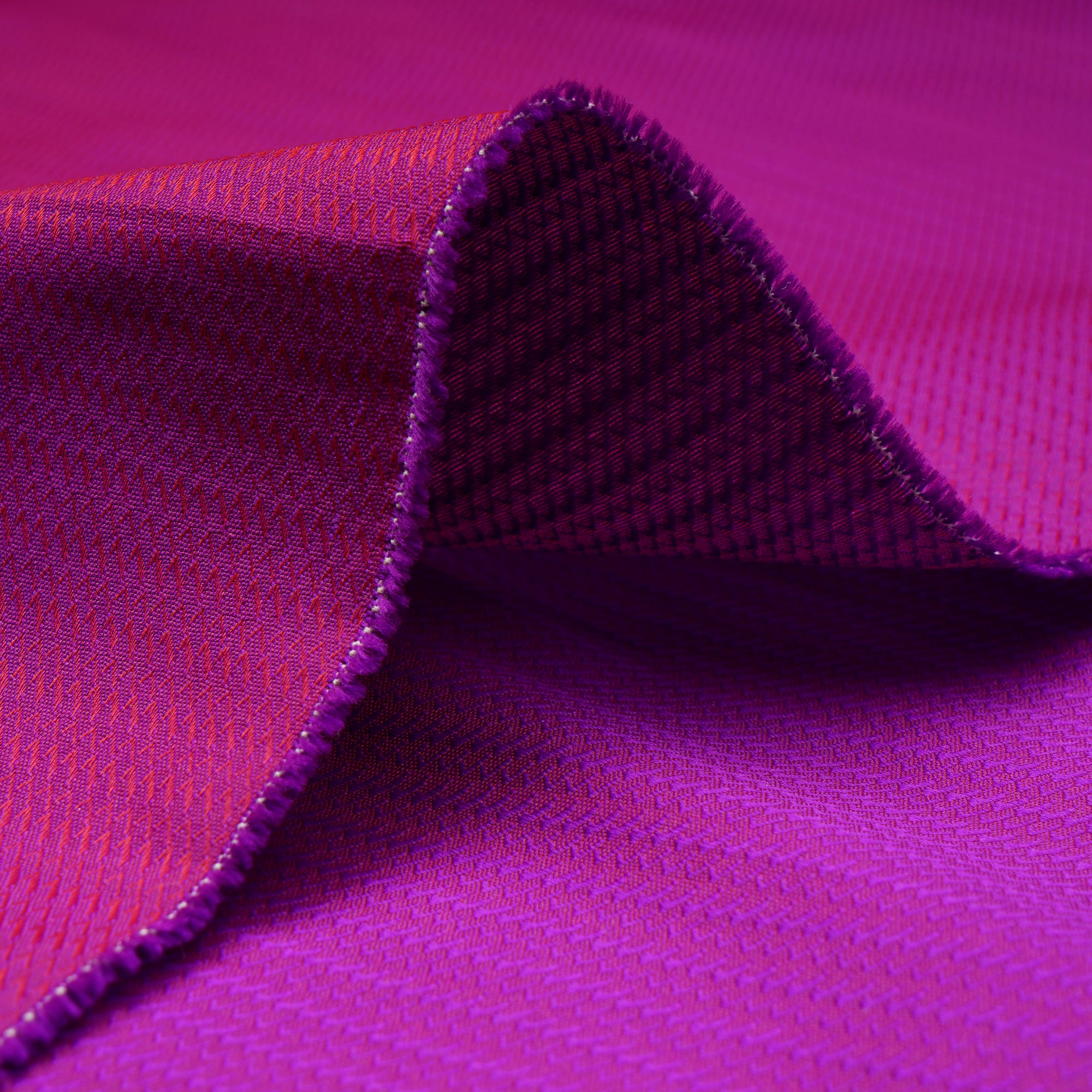 Purple Color Polyester Jacquard Fabric