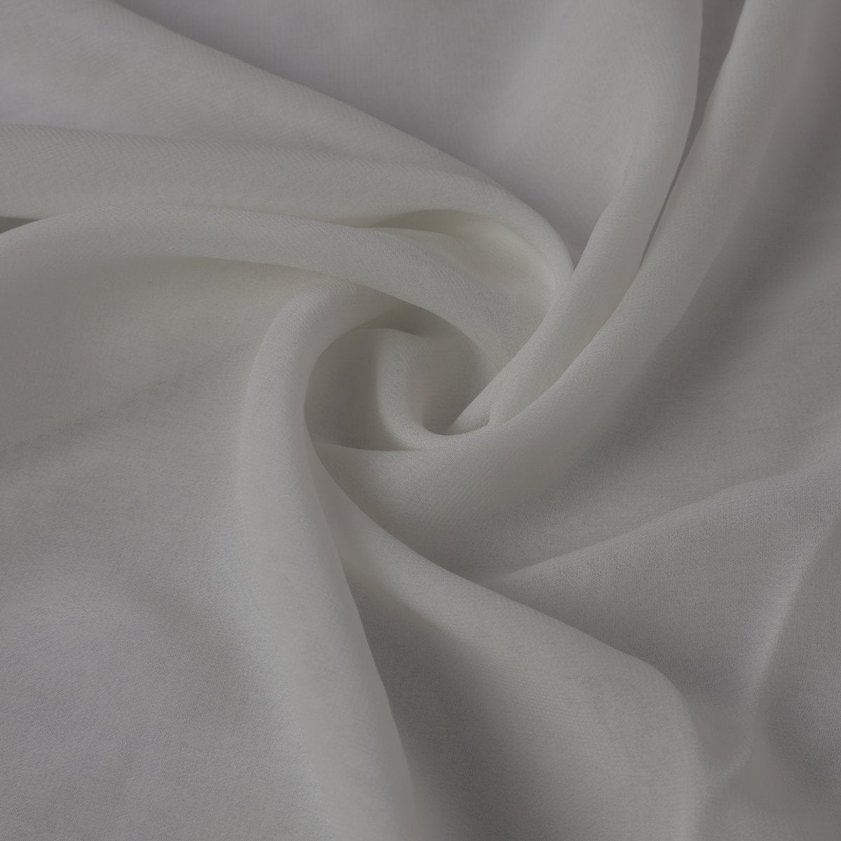 White Color Viscose Georgette Dyebale Fabric