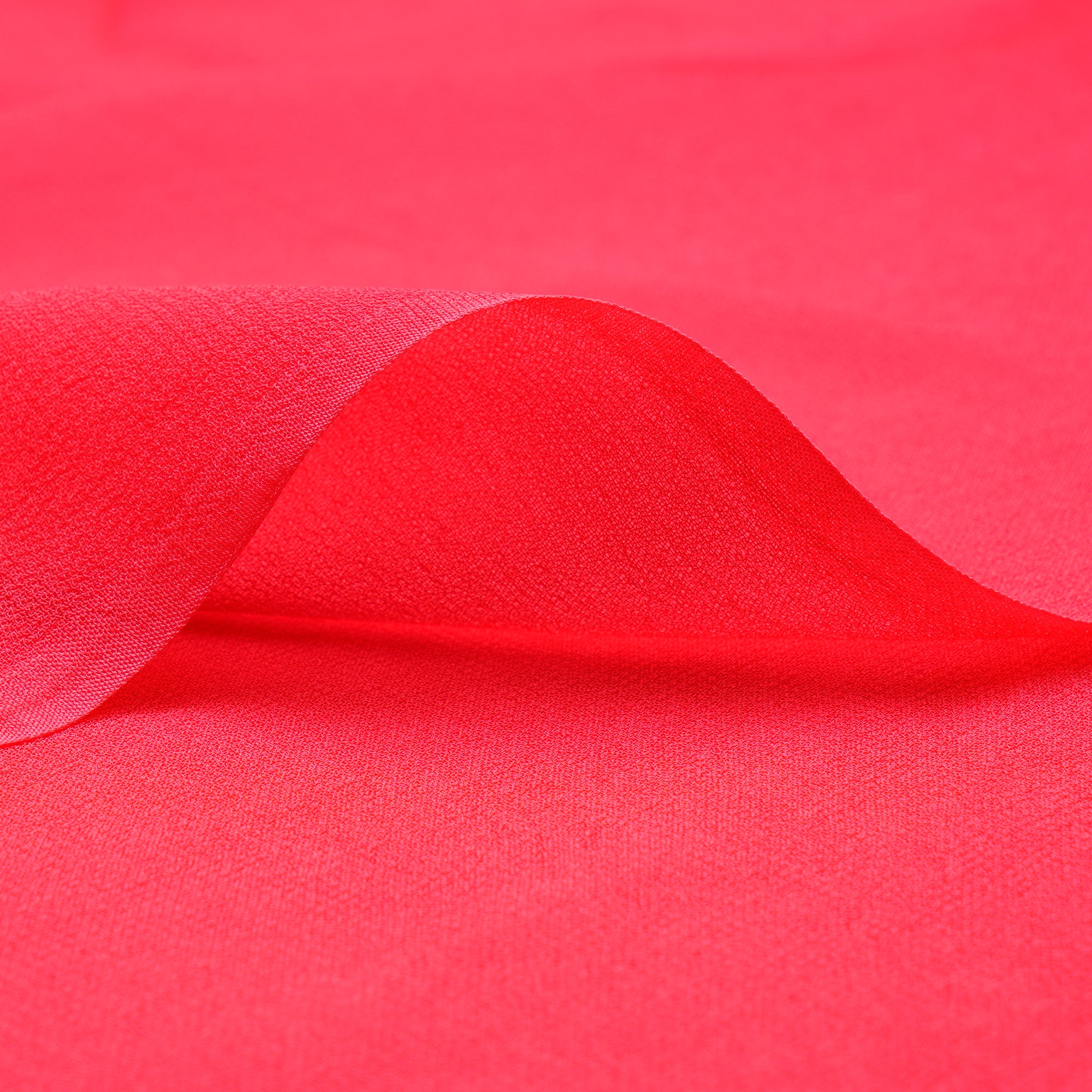 Crimson Color Piece Dyed Viscose Georgette Fabric