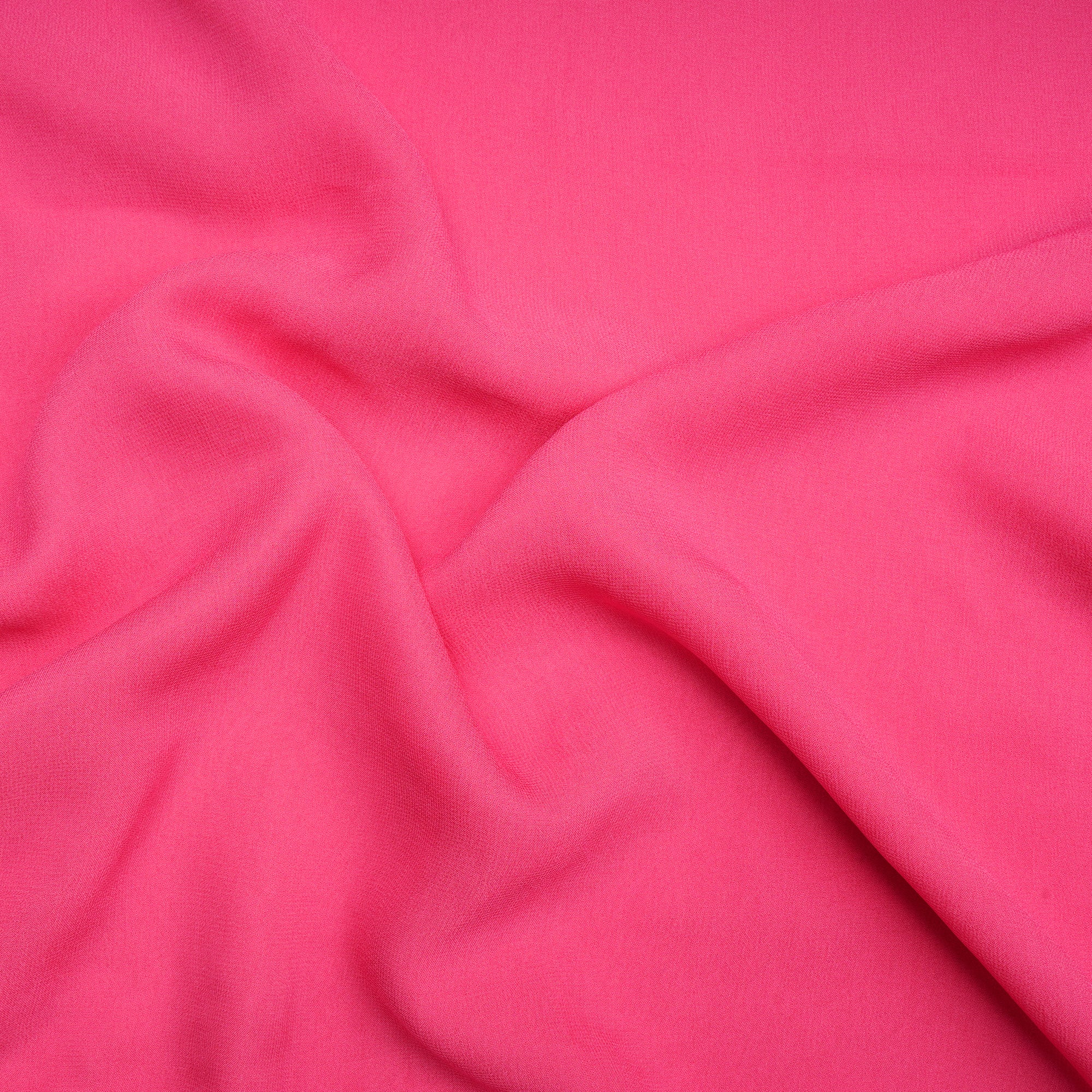 Pink Color Piece Dyed Viscose Georgette Fabric
