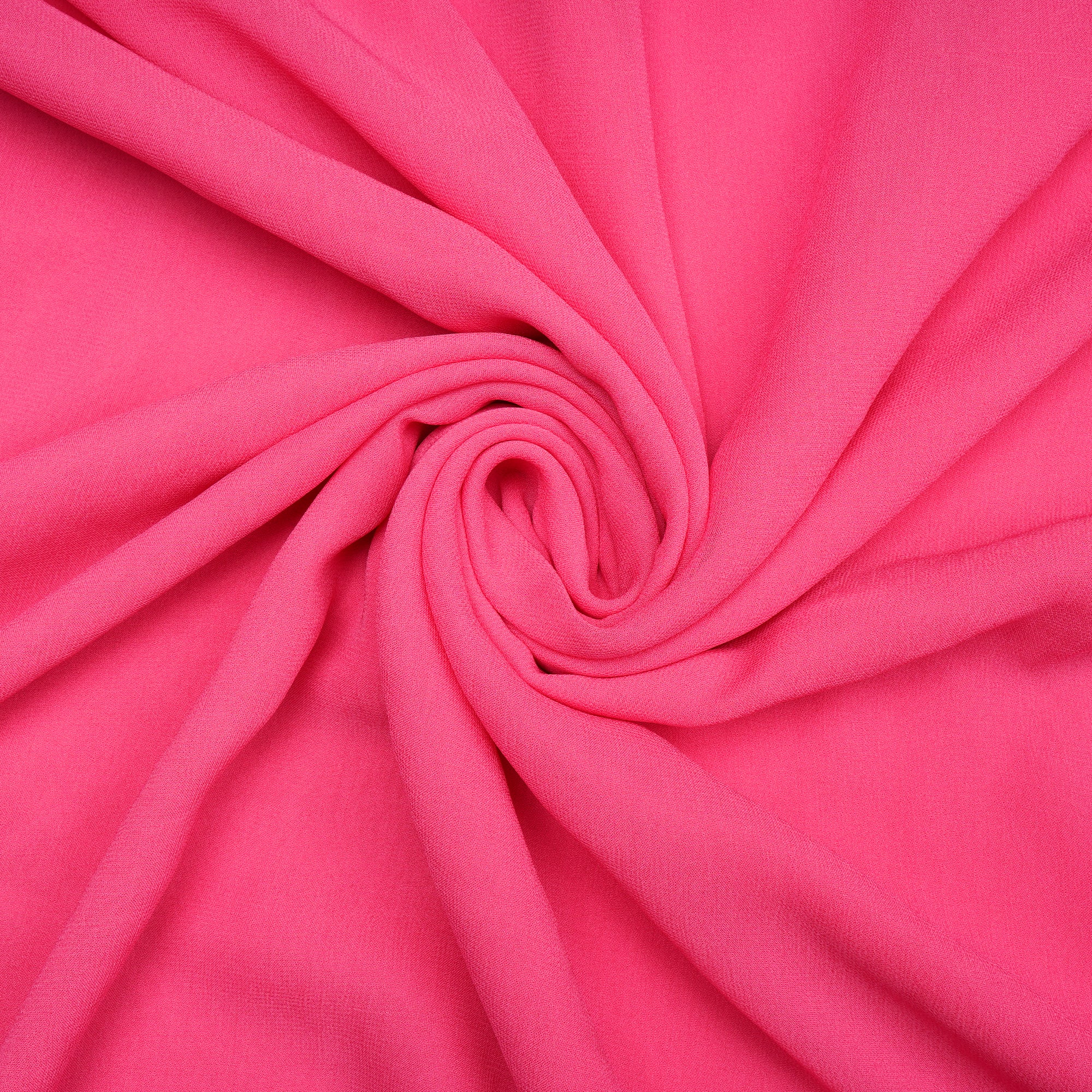 Pink Color Piece Dyed Viscose Georgette Fabric