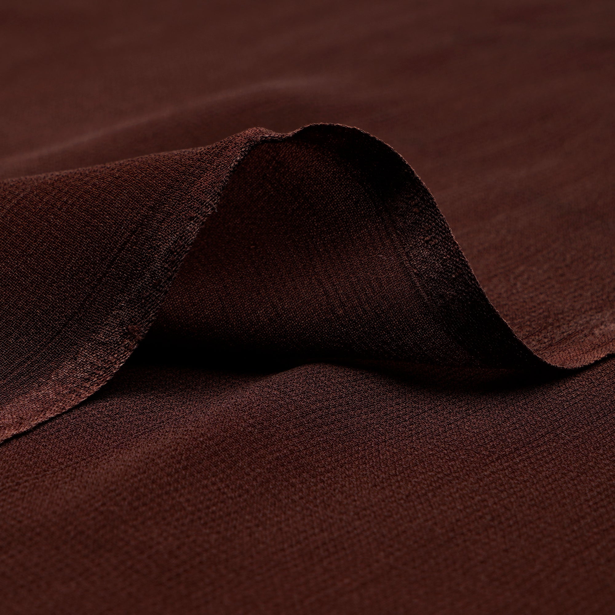 Dark Brown Color Piece Dyed Viscose Georgette Fabric