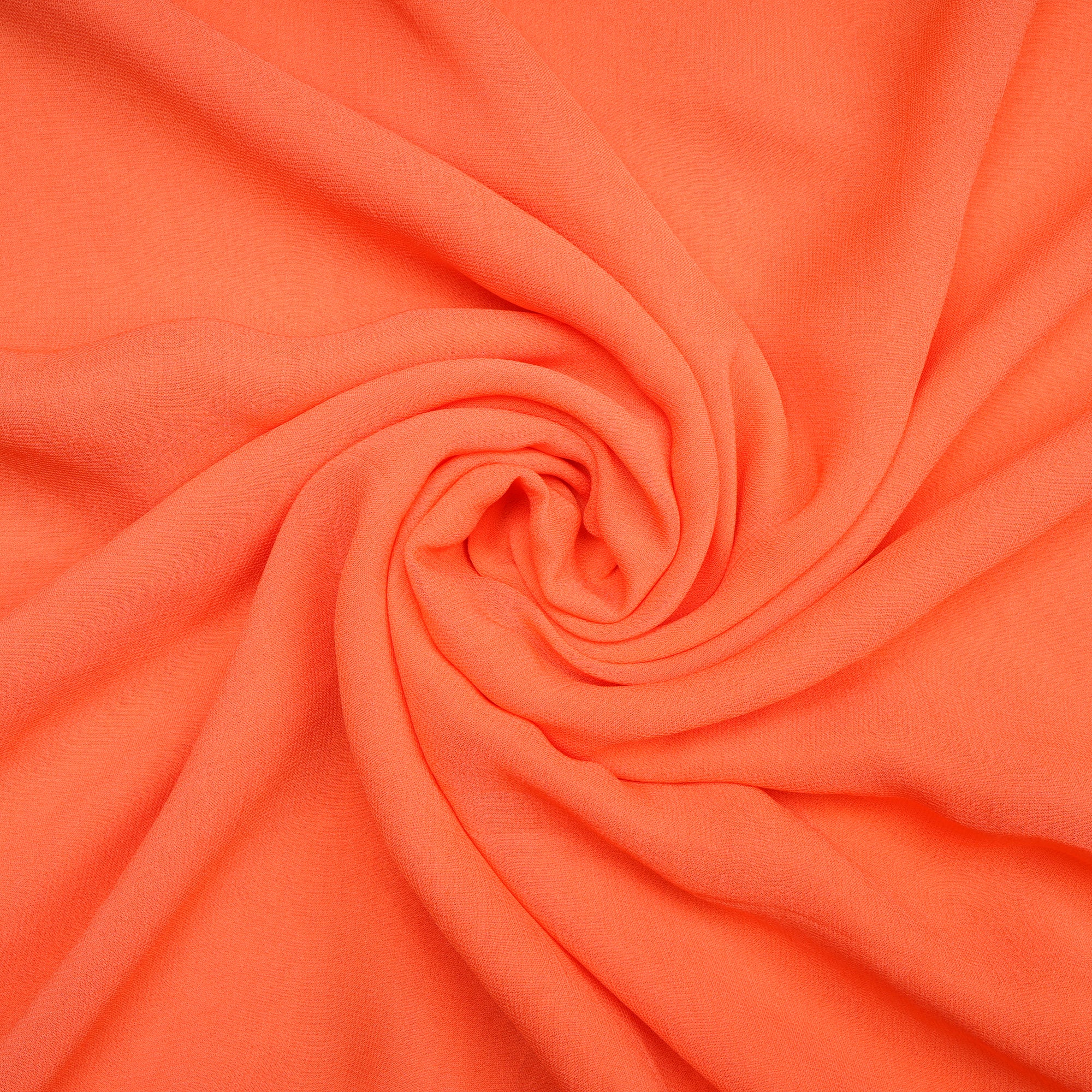 Light Coral Color Piece Dyed Viscose Georgette Fabric