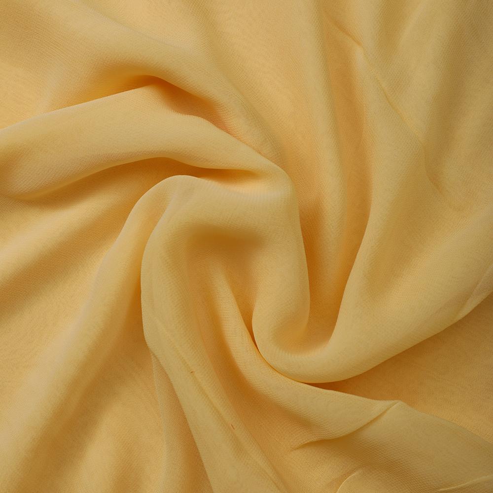 Light Golden Color Piece Dyed Viscose Georgette Fabric