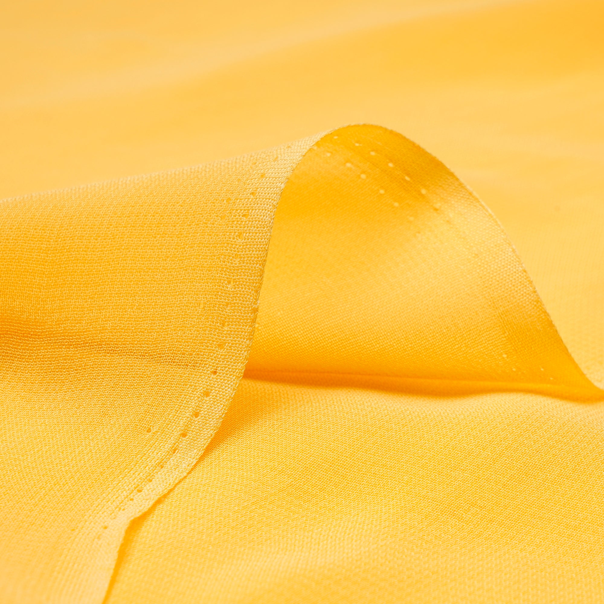 Yellow Piece Dyed Viscose Georgette Fabric