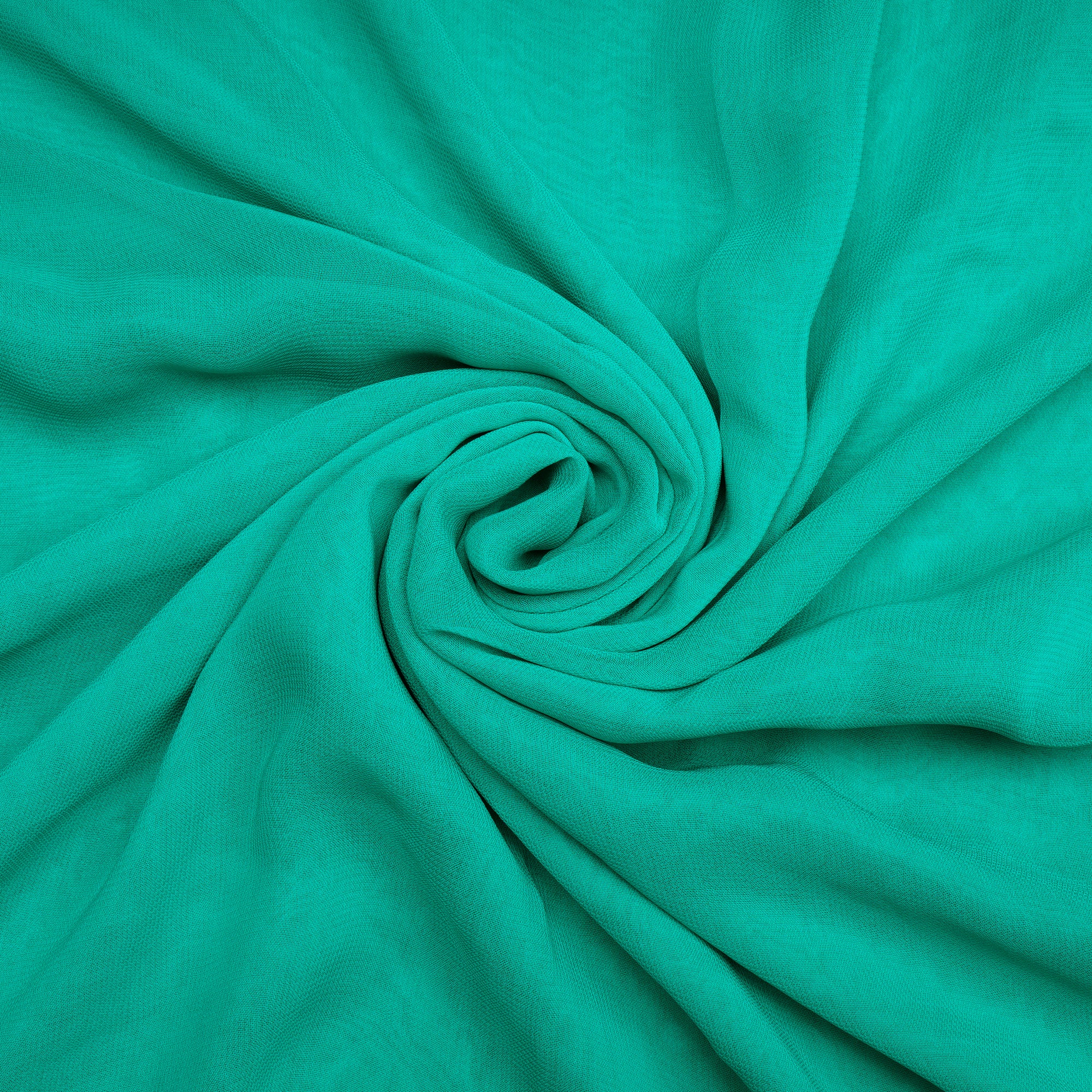 Light Sea Green Color Piece Dyed Viscose Georgette Fabric