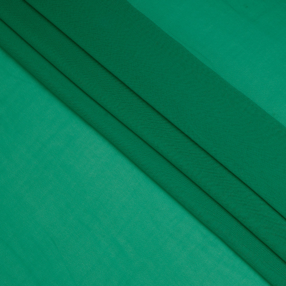 Aqua Green Color Piece Dyed Viscose Georgette Fabric
