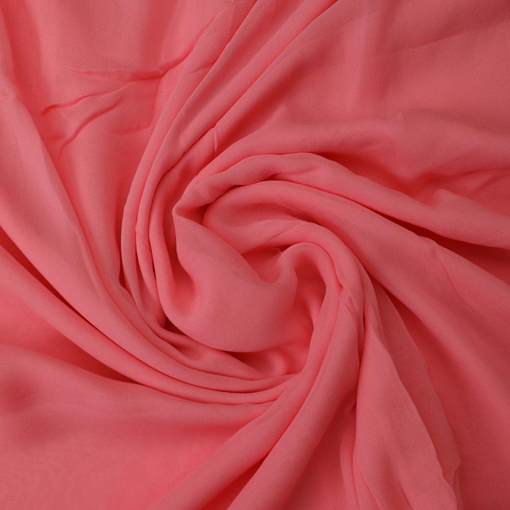 Light Pink Color Piece Dyed Viscose Georgette Fabric