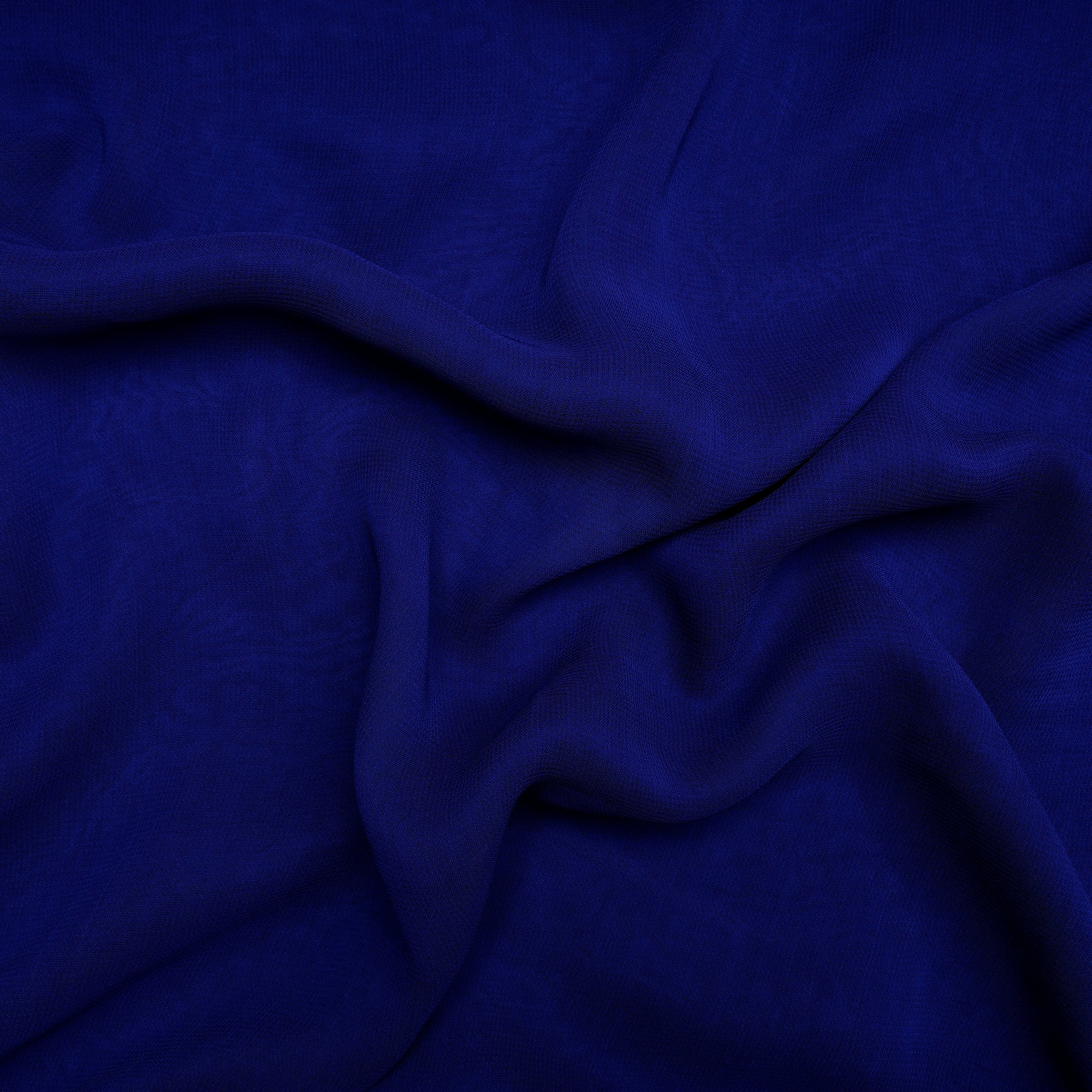 Sodalite Blue Piece Dyed Viscose Georgette Fabric