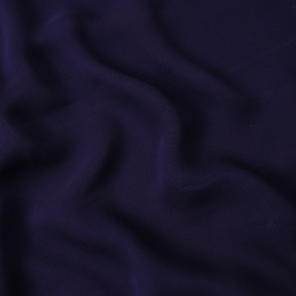 Dark Blue Color Piece Dyed Viscose Georgette Fabric