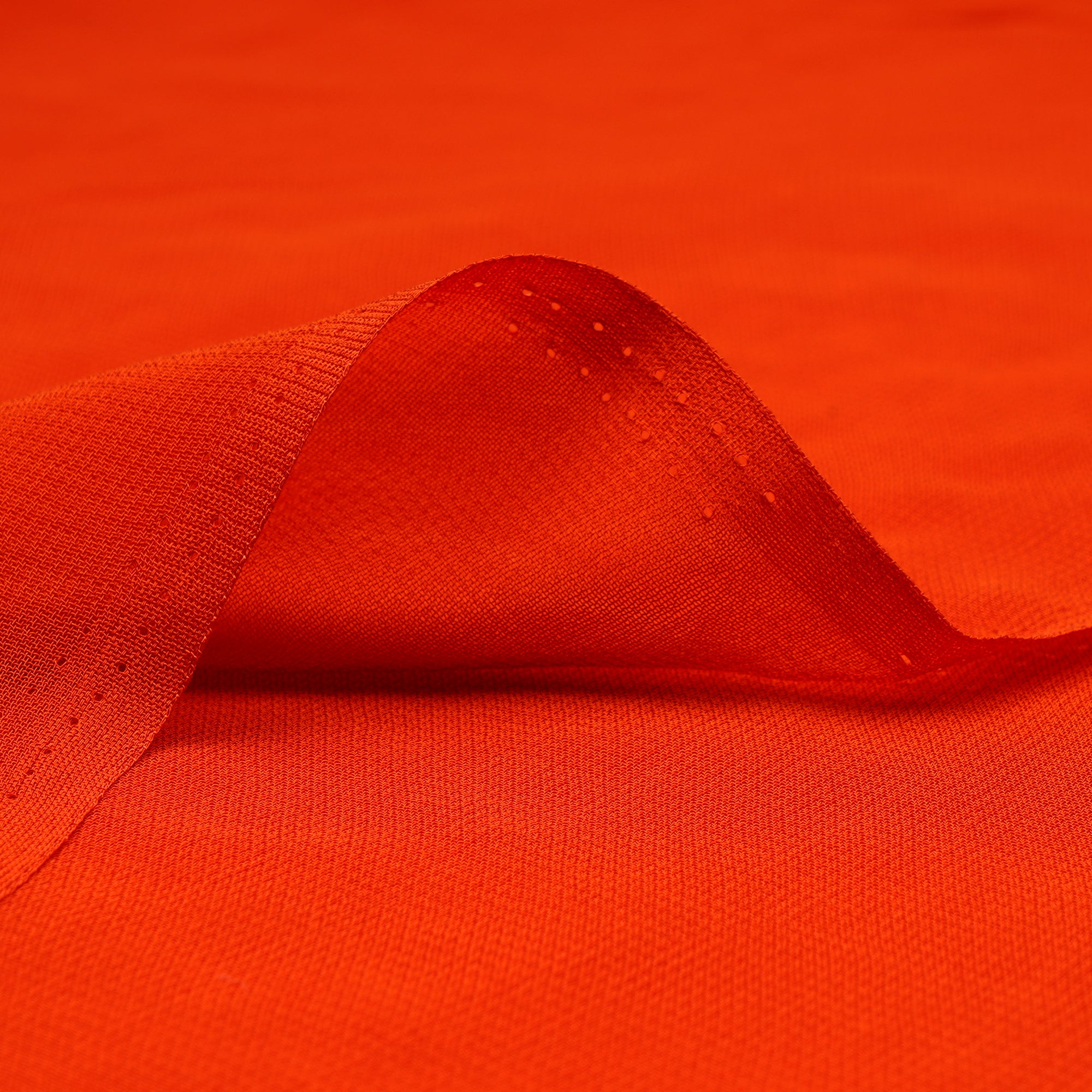 Orange Color Piece Dyed Viscose Georgette Fabric
