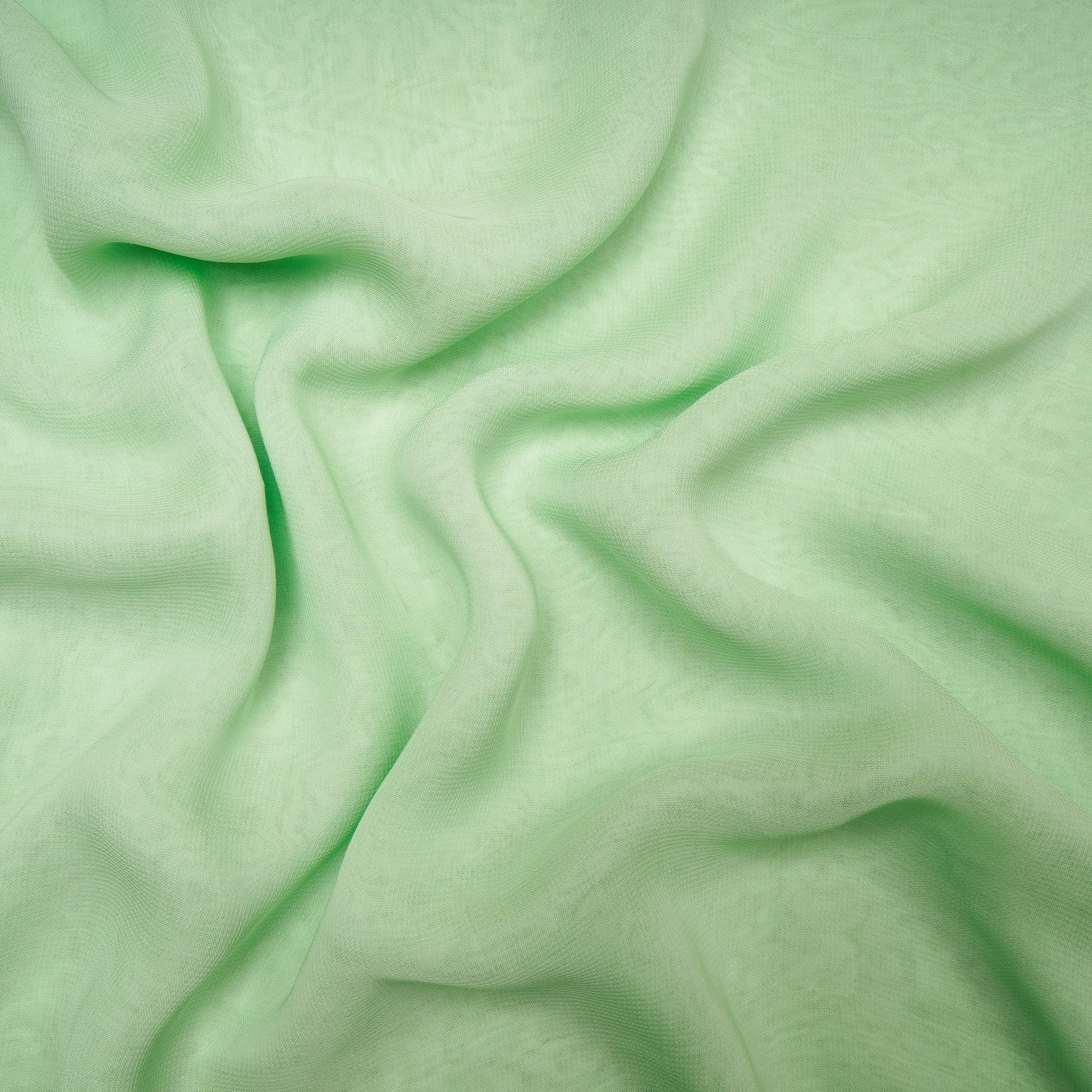 Pistachio Green Piece Dyed Viscose Georgette Fabric