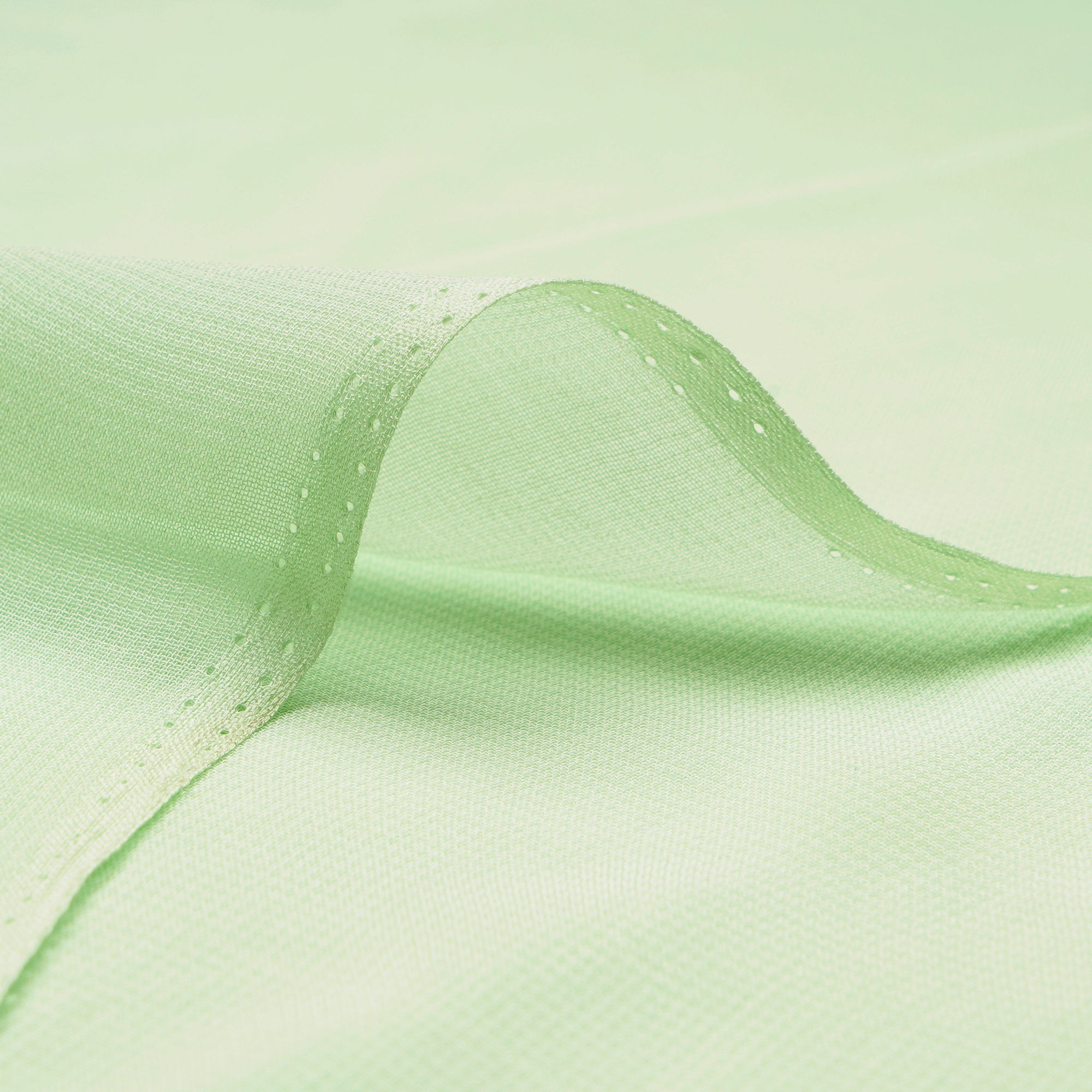 Pistachio Green Piece Dyed Viscose Georgette Fabric