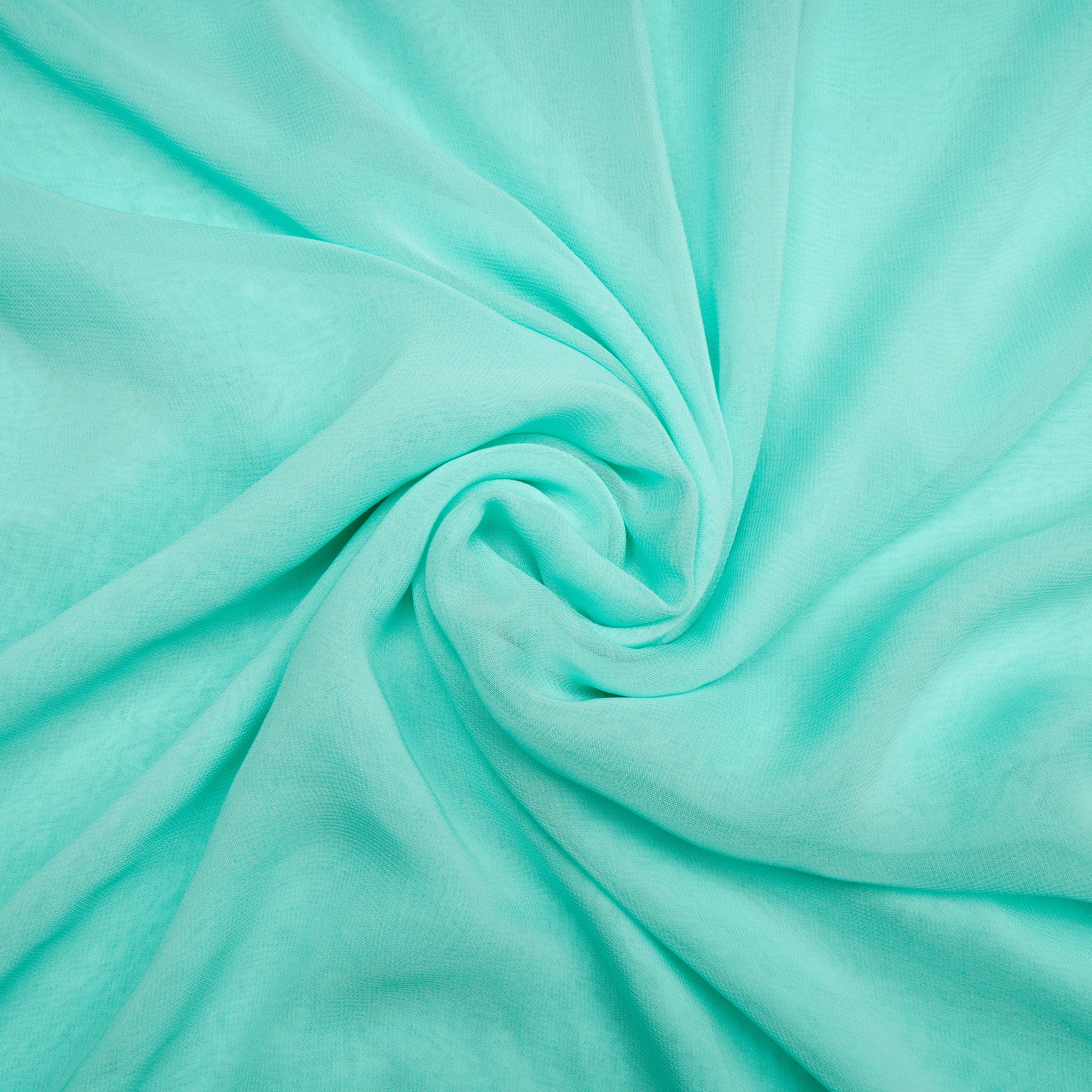 Mint Green Color Piece Dyed Viscose Georgette Fabric