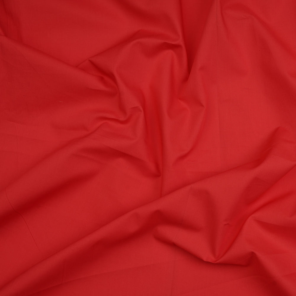 Radical Red Color Cotton Fabric