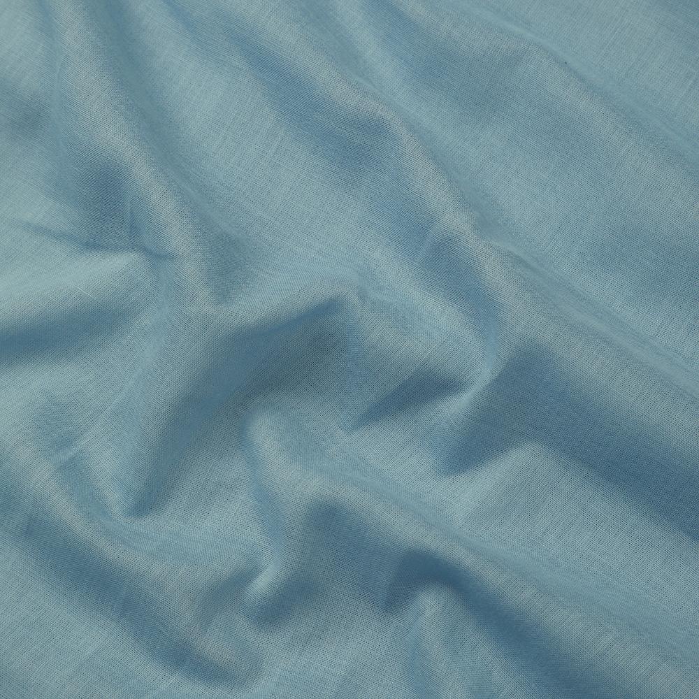 Airy Blue Color Cotton Mulmul Fabric