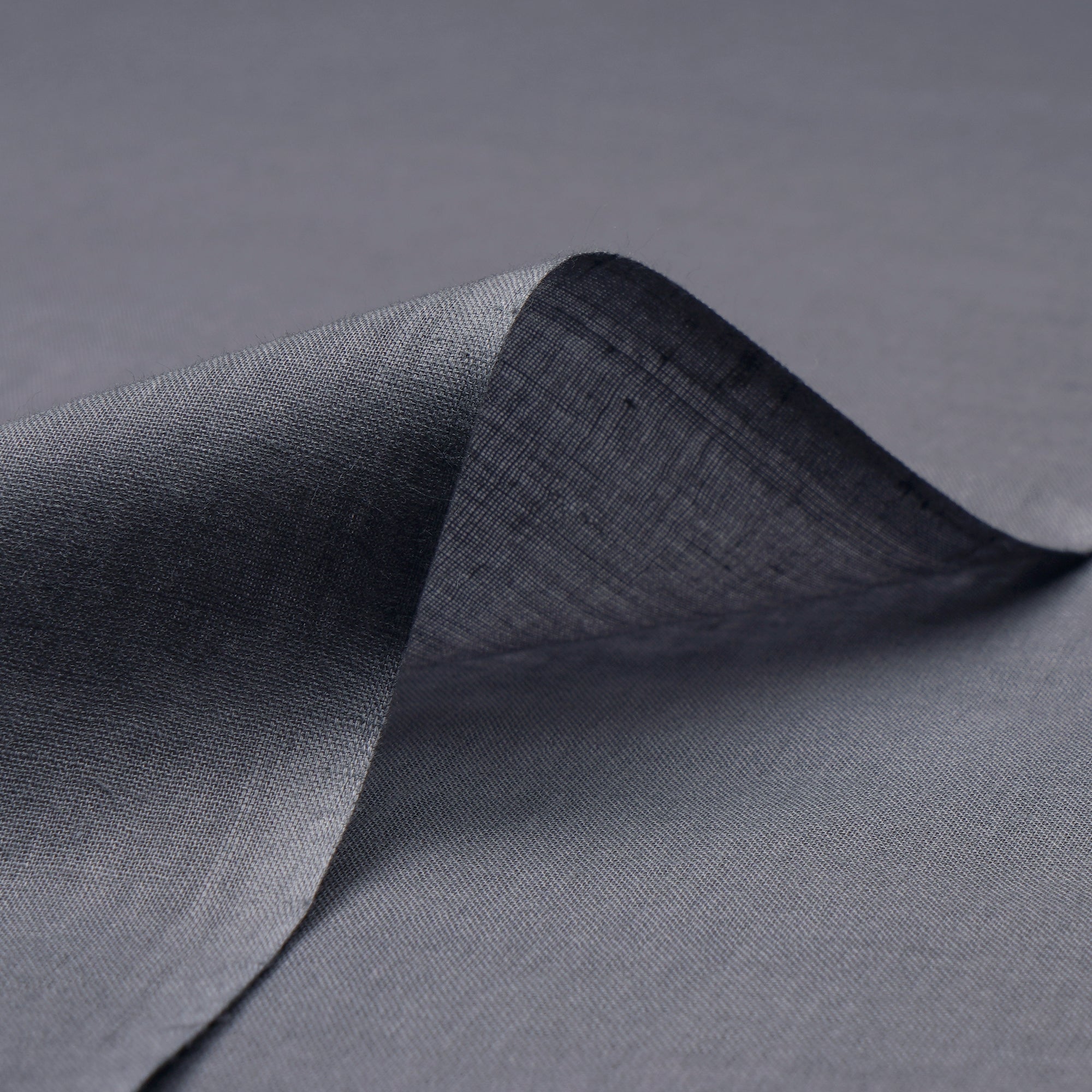 Dark Grey Pure Cotton Voile Fabric