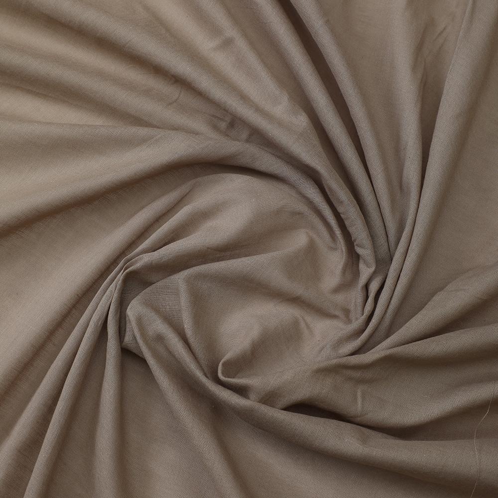 Peanut Brown Color Cotton Mulmul Fabric