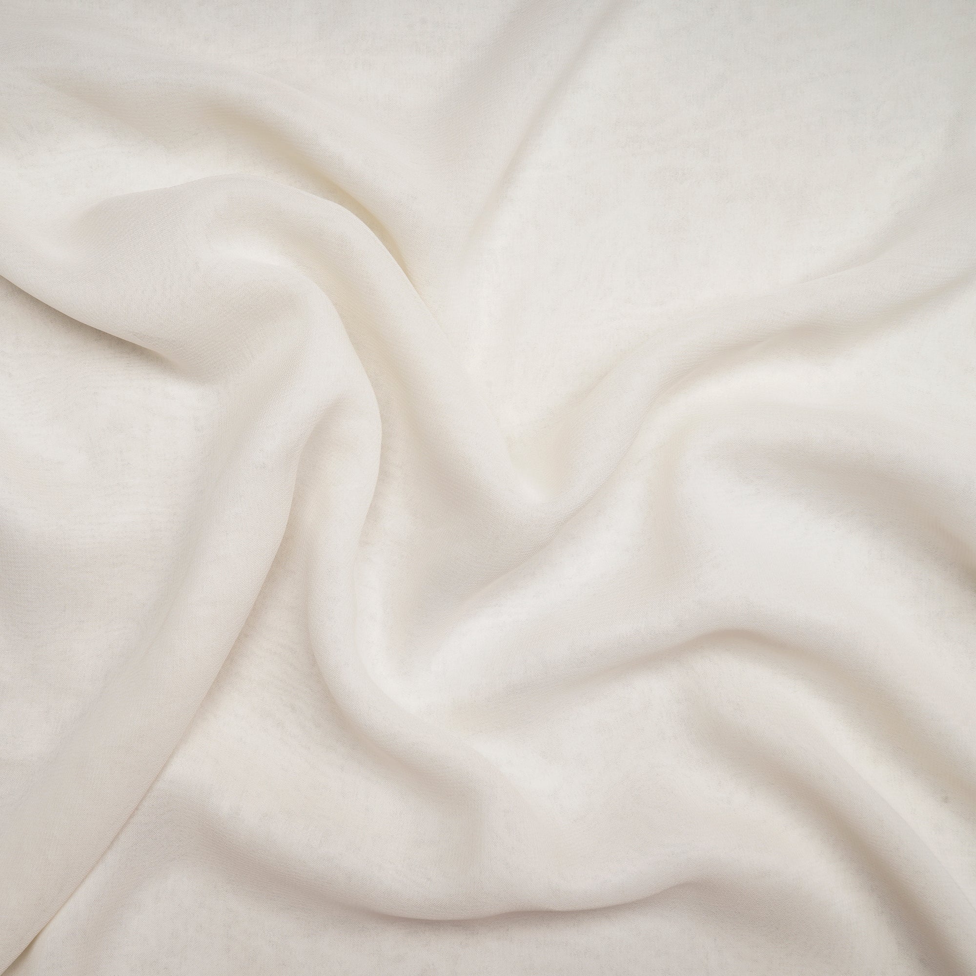 Off-White Color Viscose Georgette Fabric