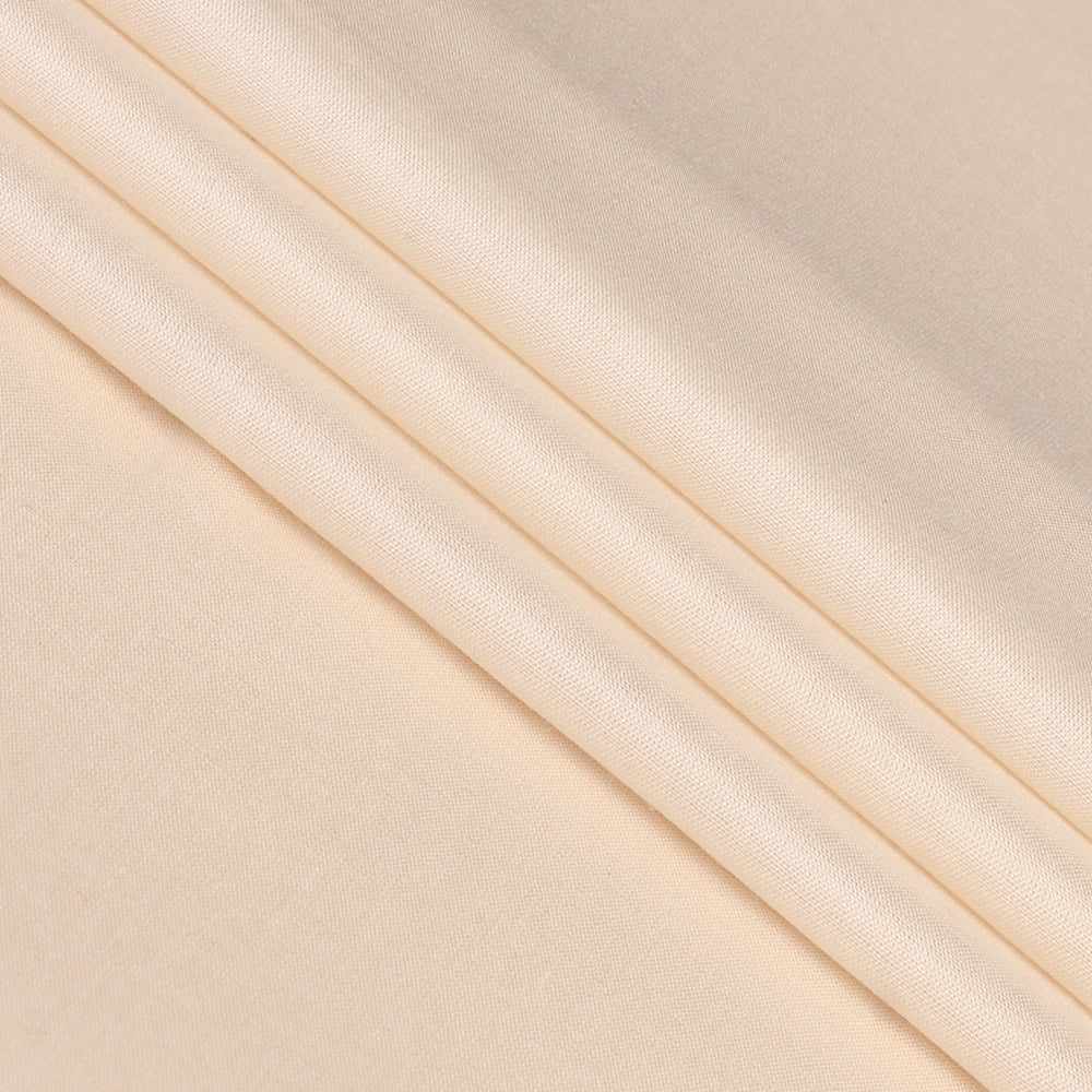 Cream Color Plain Modal Fabric