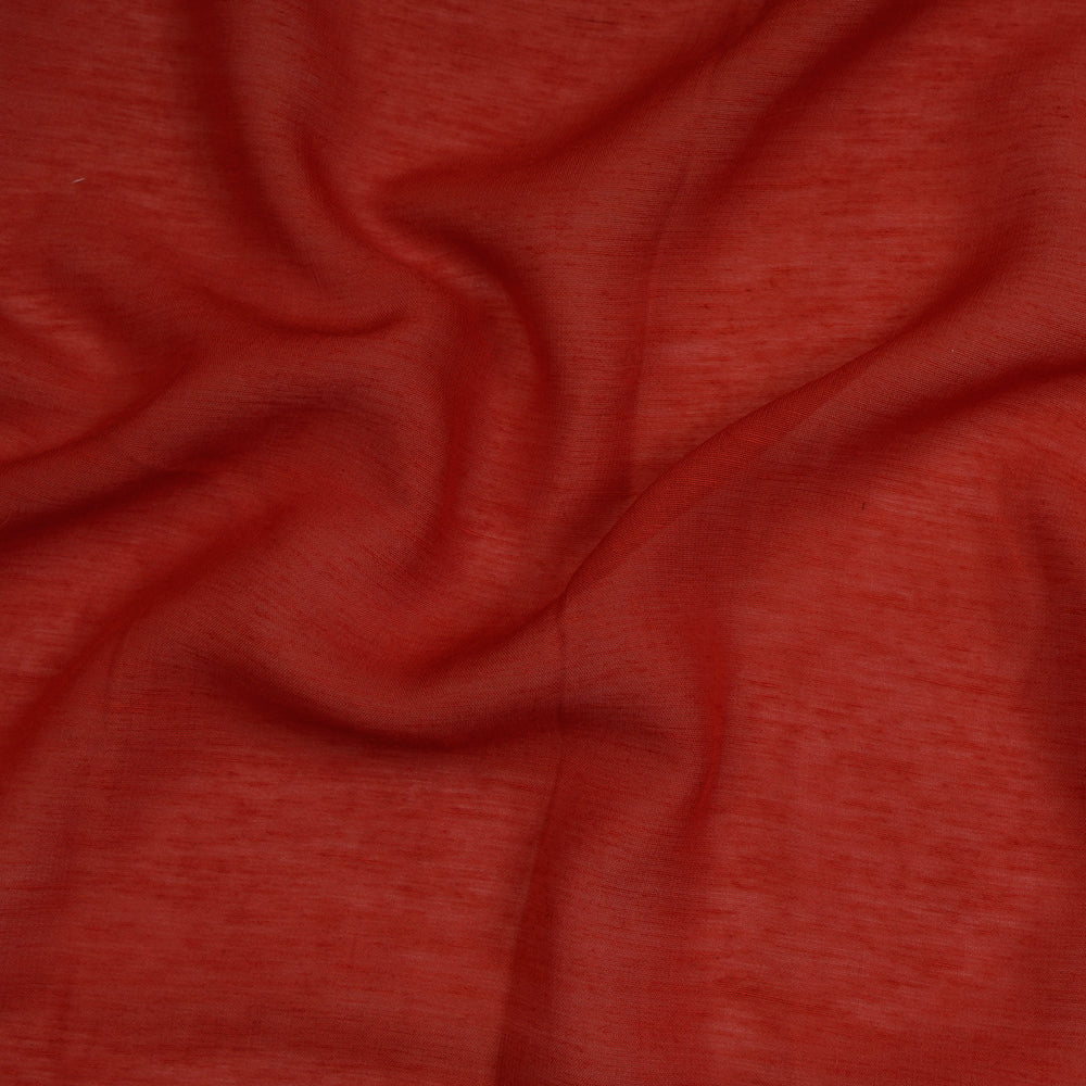 Red Color Bemberg Georgette Fabric