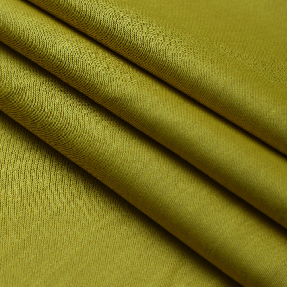 Green Color Yarn Dyed Cotton Satin Fabric