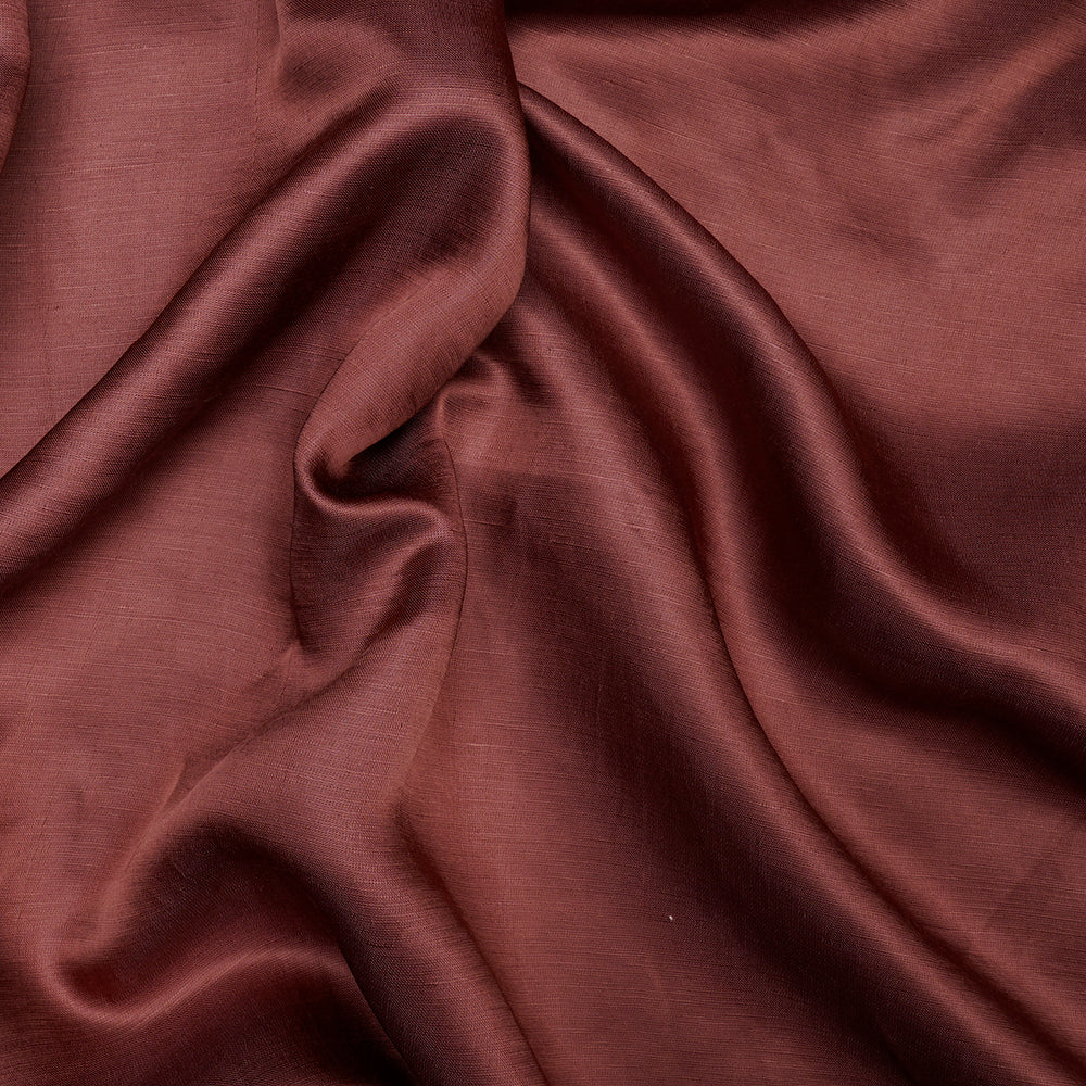 Copper Color Bemberg Linen Satin Fabric