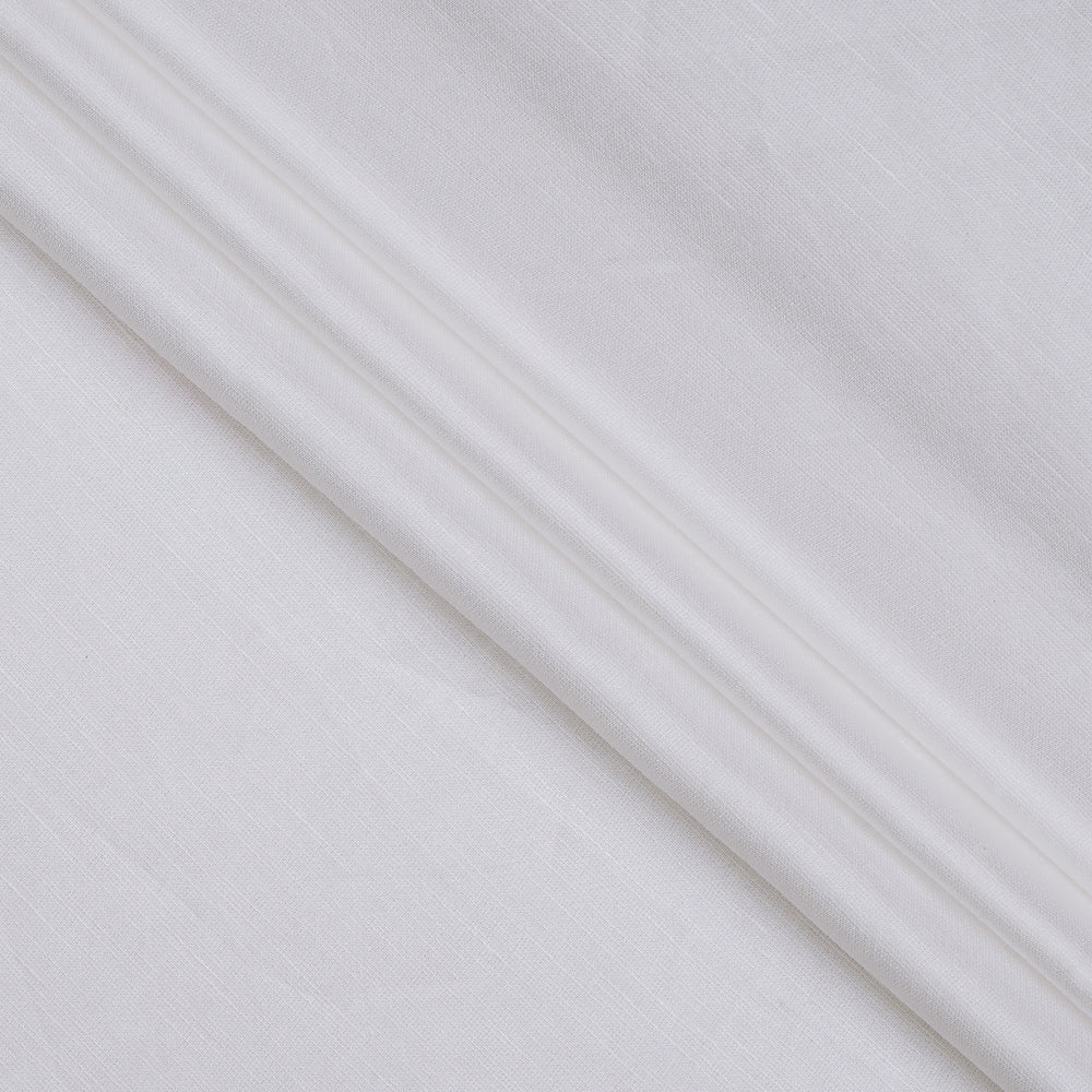 White Color Bemberg Linocel Satin Dyeable Fabric
