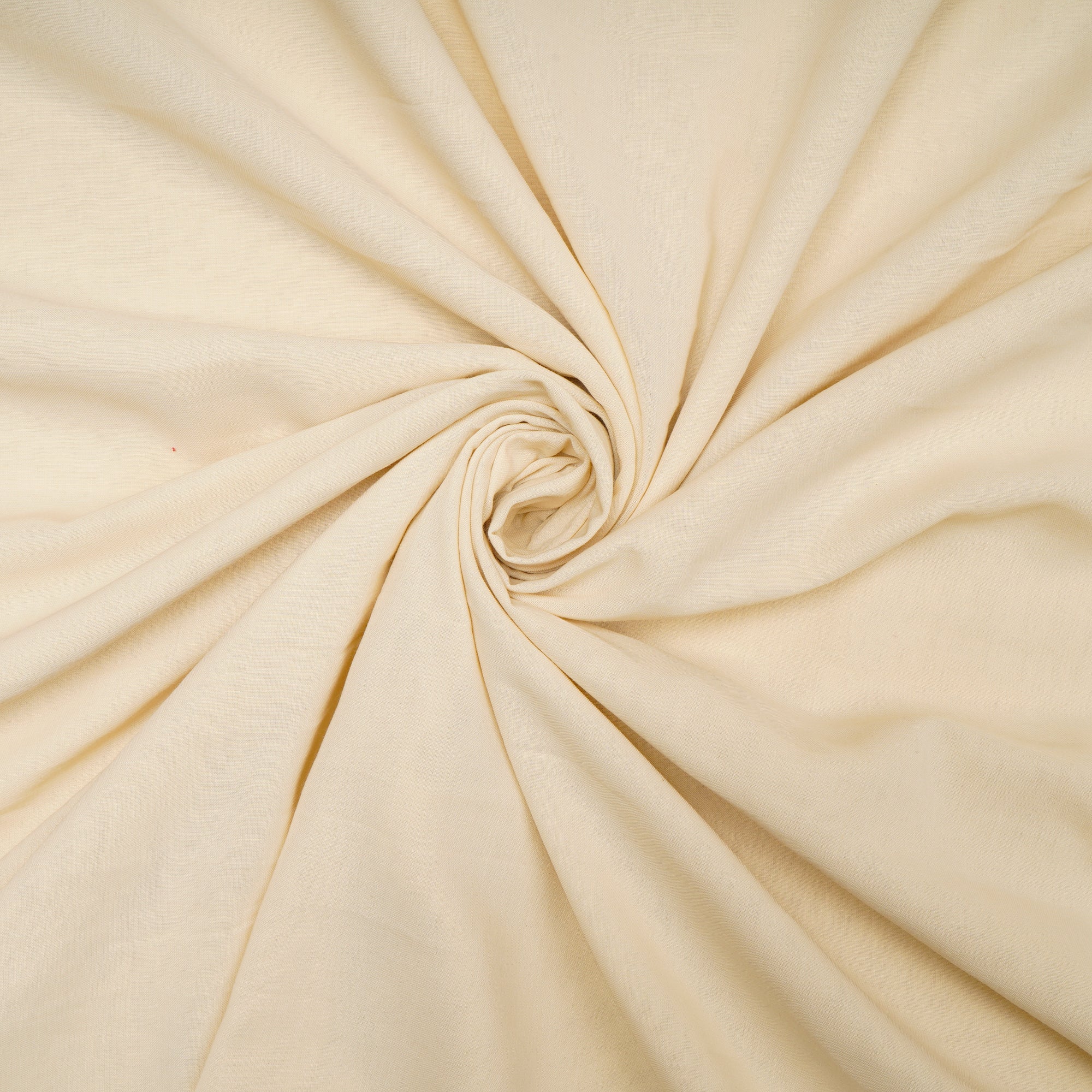 Cream Color High Twisted Poly Voile Fabric