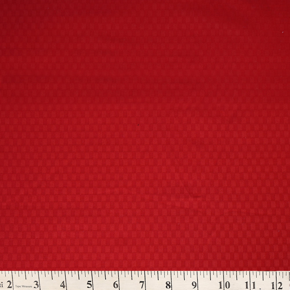Red Color Cotton Lycra Fabric