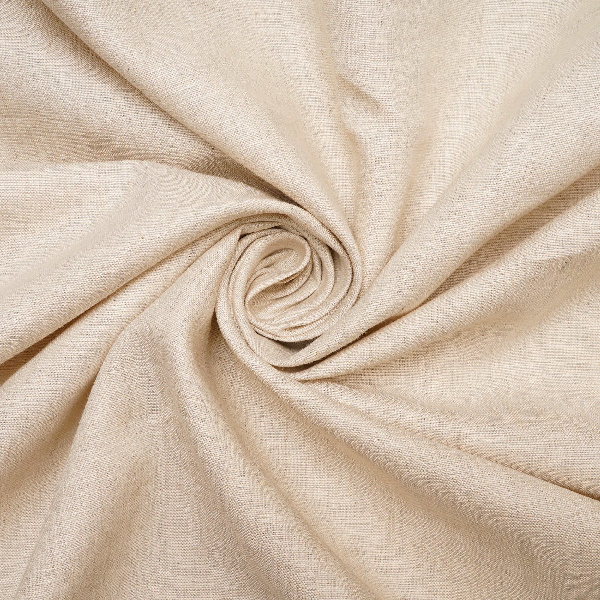 Cream Color Plain Lee Fabric