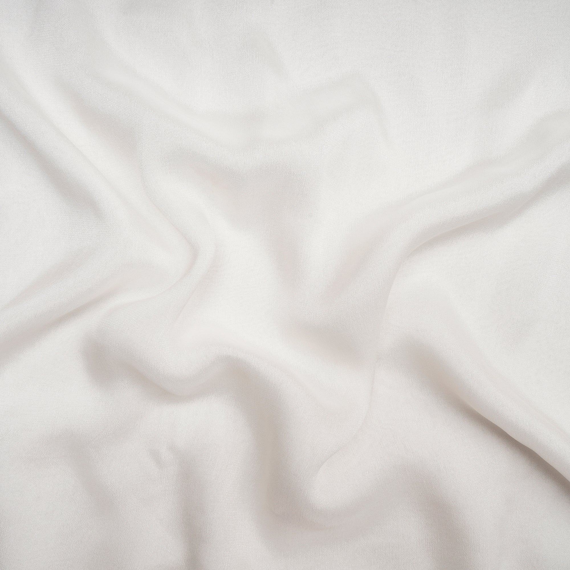 Off White Color Chinnon Chiffon Silk Fabric