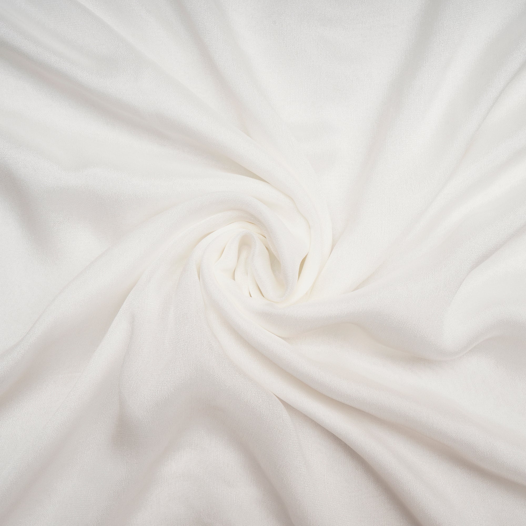 Off White Color Chinnon Chiffon Silk Fabric