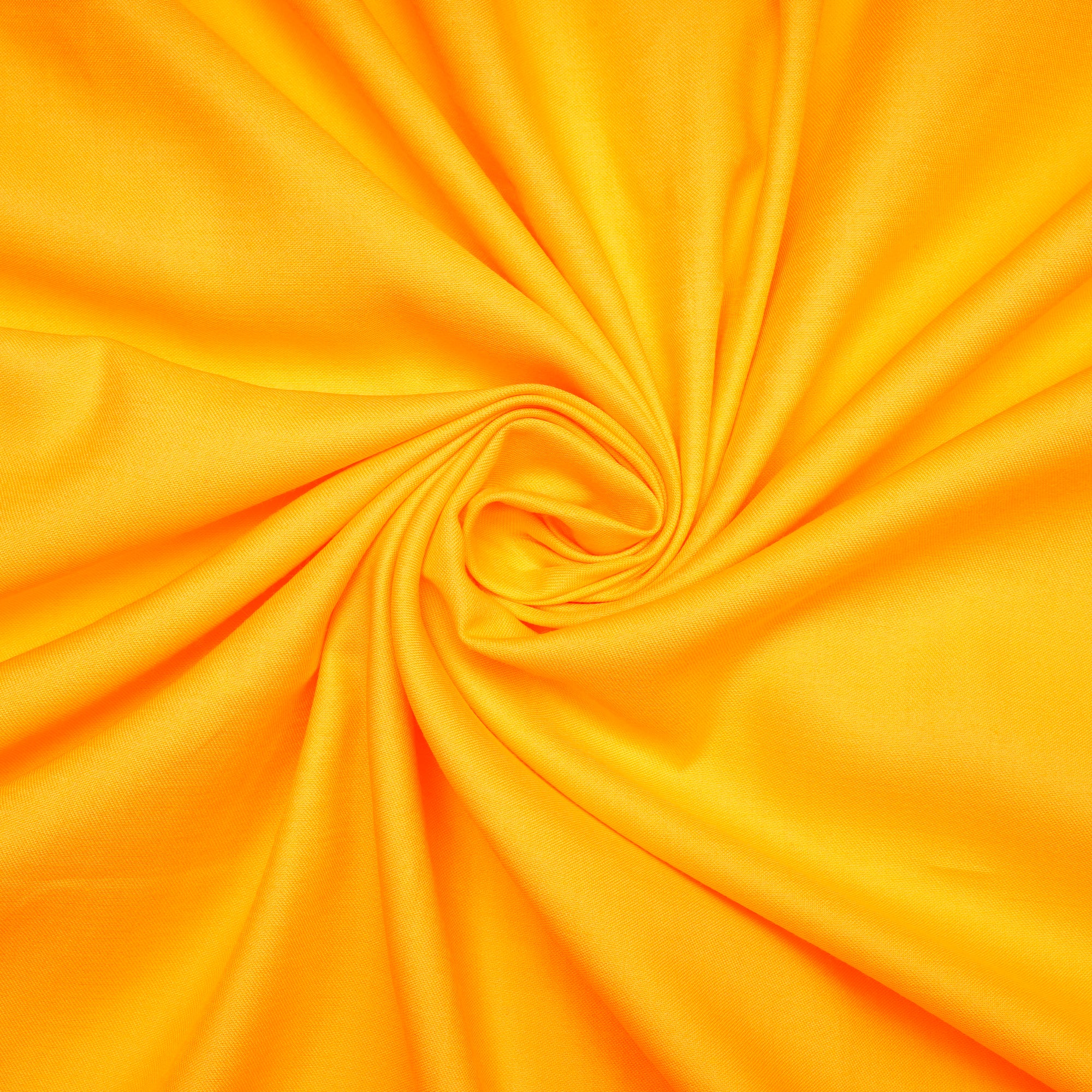 Yellow Color Cotton Satin Fabric