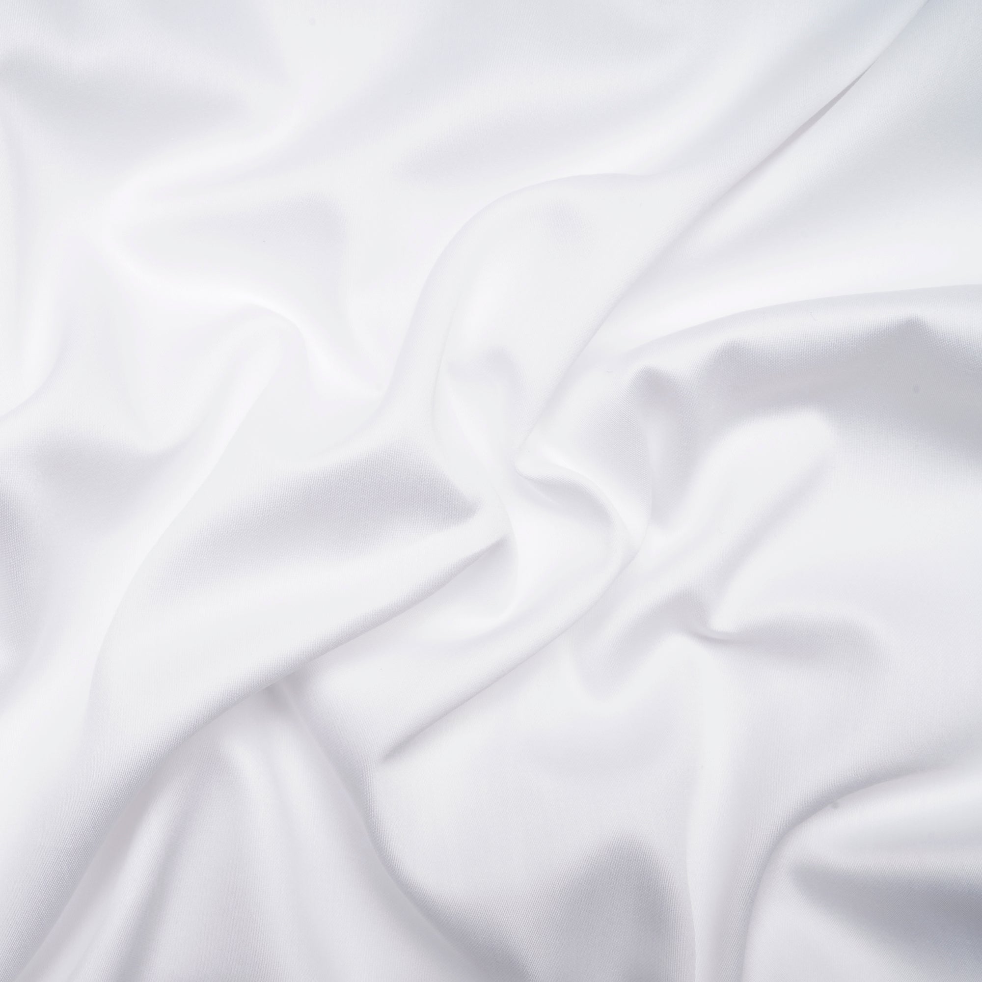 CUT PIECE) White Dyeable Pure Lawn Cotton Satin Plain Fabric