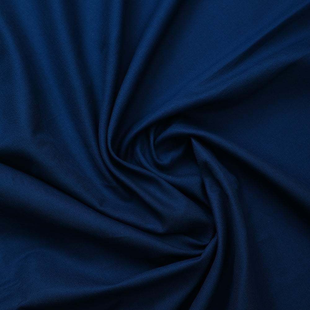 Prussian Color Mill Dyed Cotton Satin Fabric