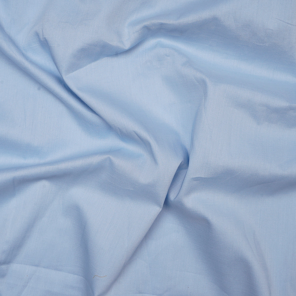 Sky Blue Color Premium Cotton Lawn Fabric