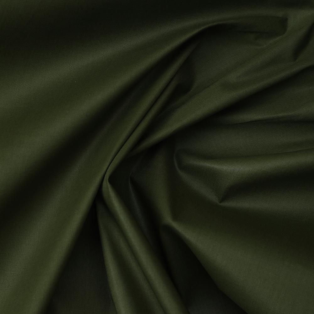 Olive Green Color Mill Dyed Cotton Lawn Fabric