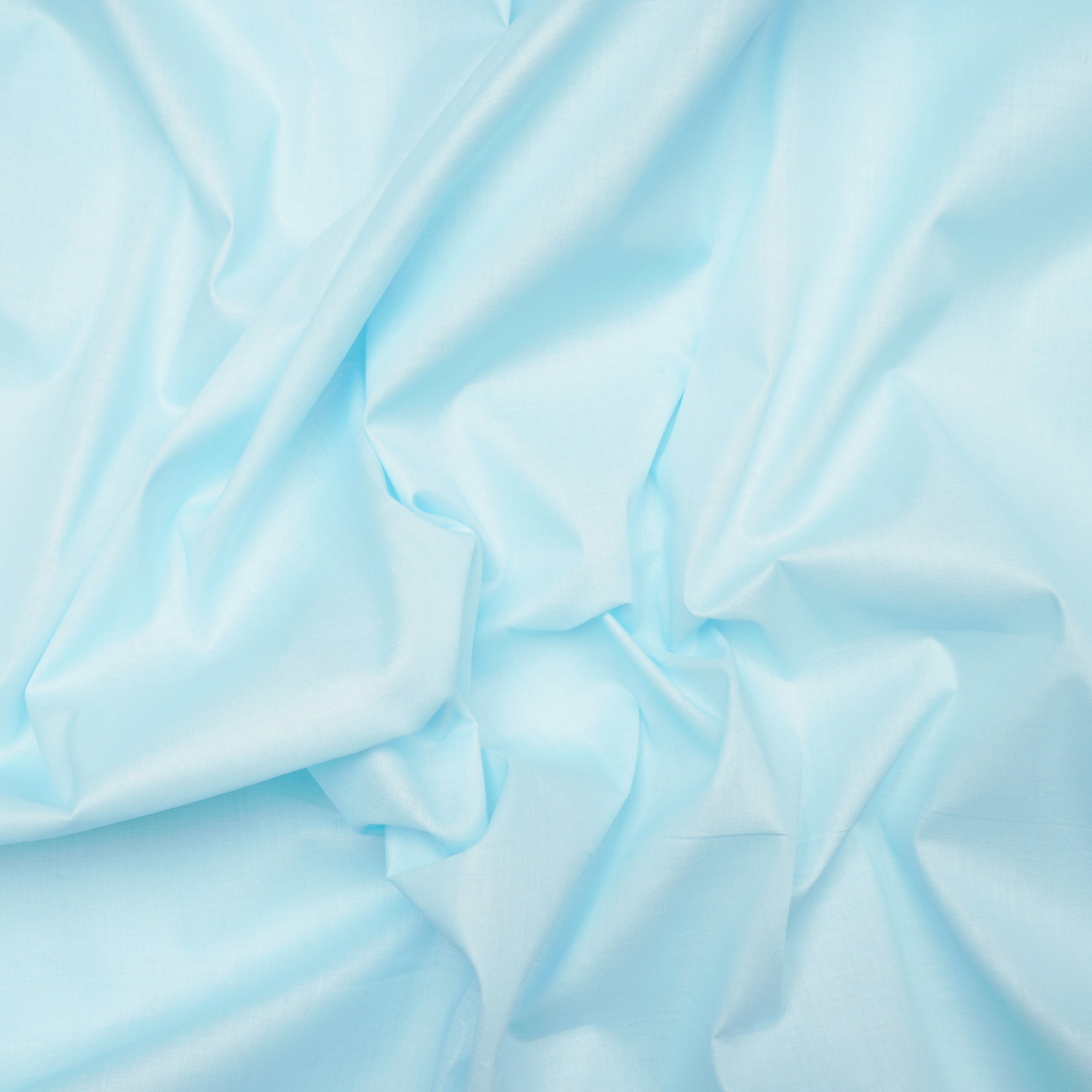Light Blue Color Mill Dyed Cotton Lawn Fabric