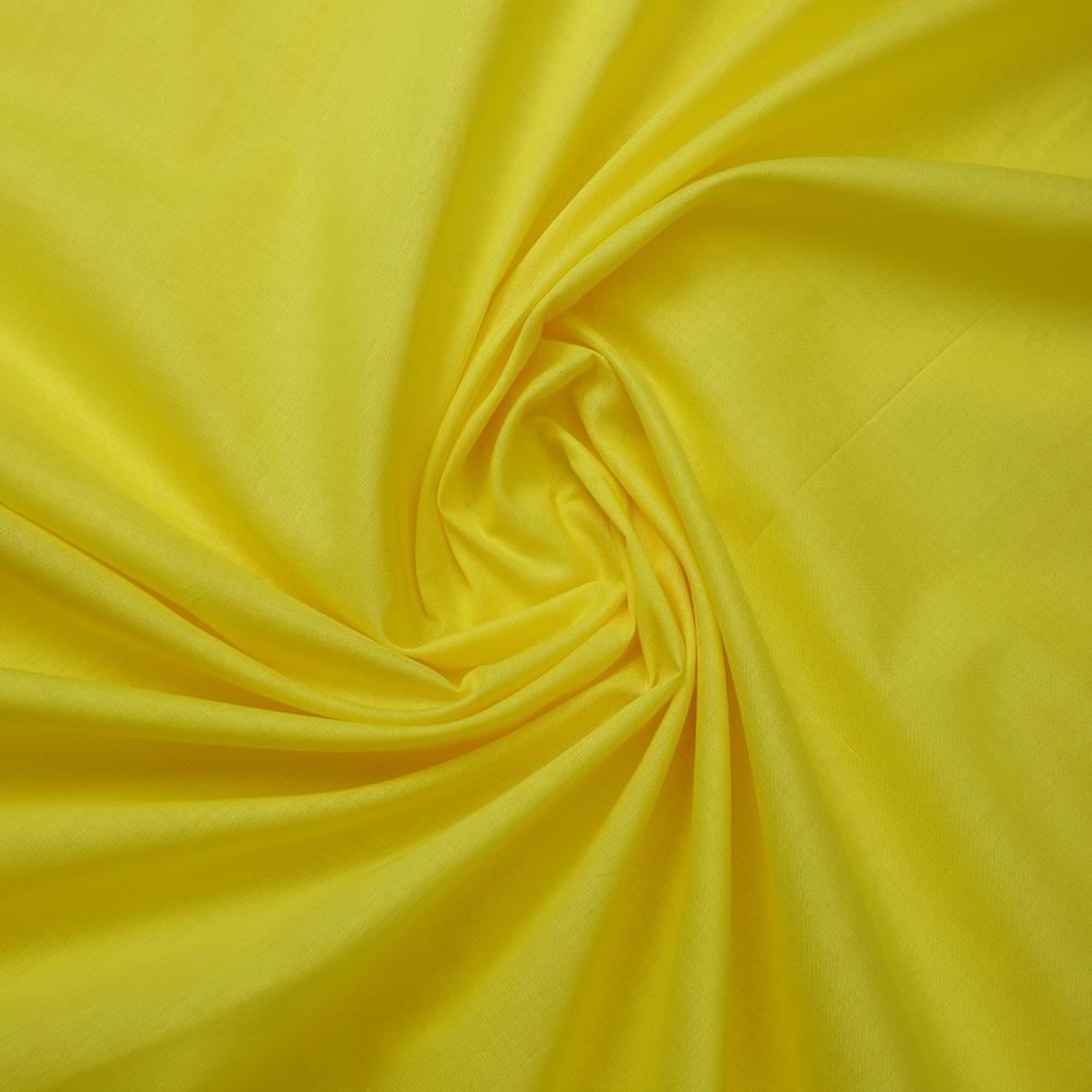 Lemon Color Mill Dyed Cotton Cambric Fabric
